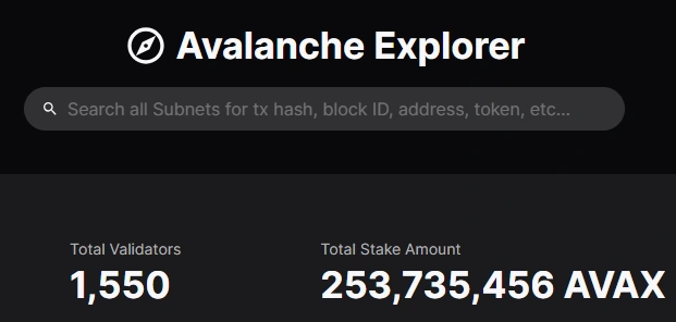 Source: https://subnets.avax.network/
