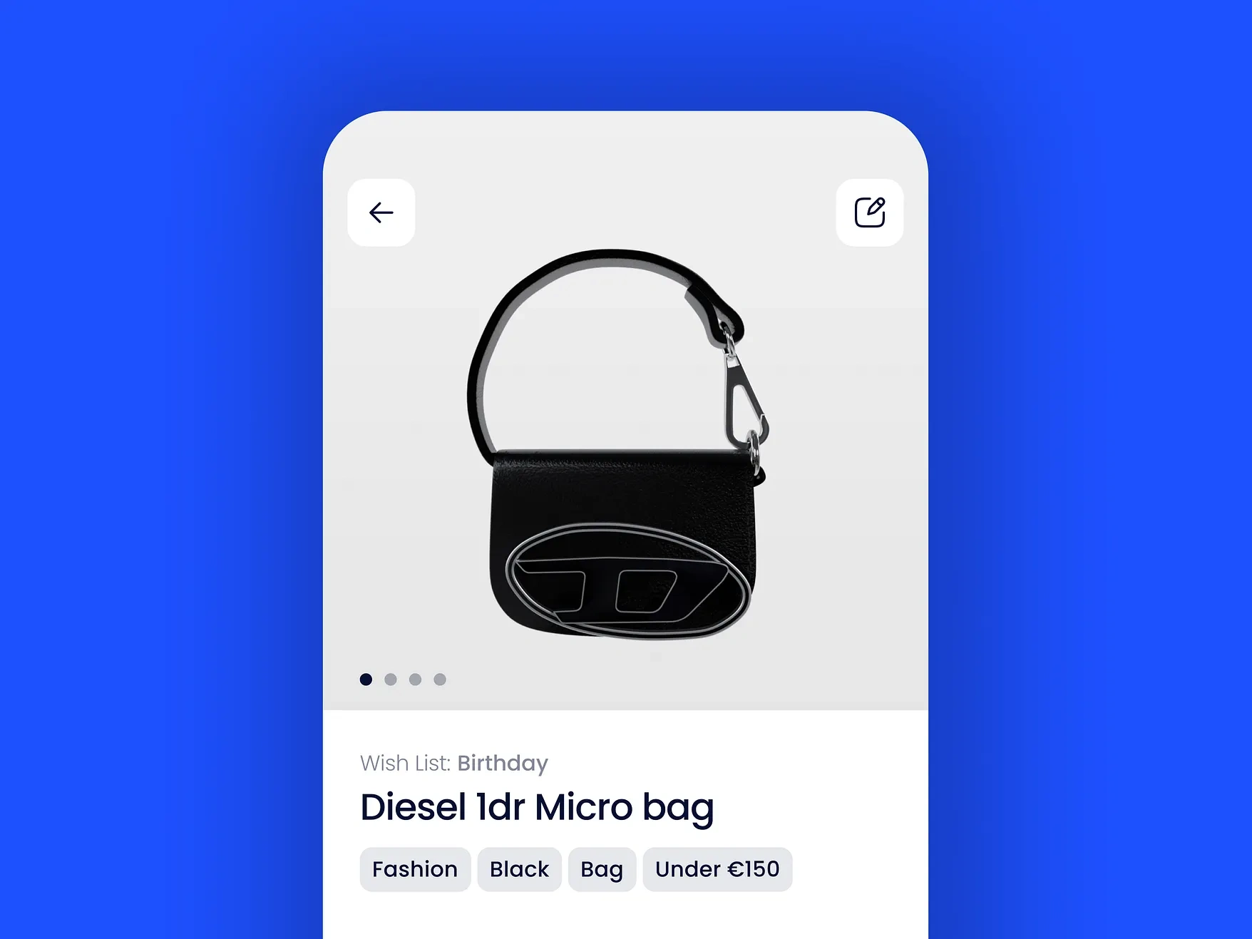 Illustration in the Wish List App Concept