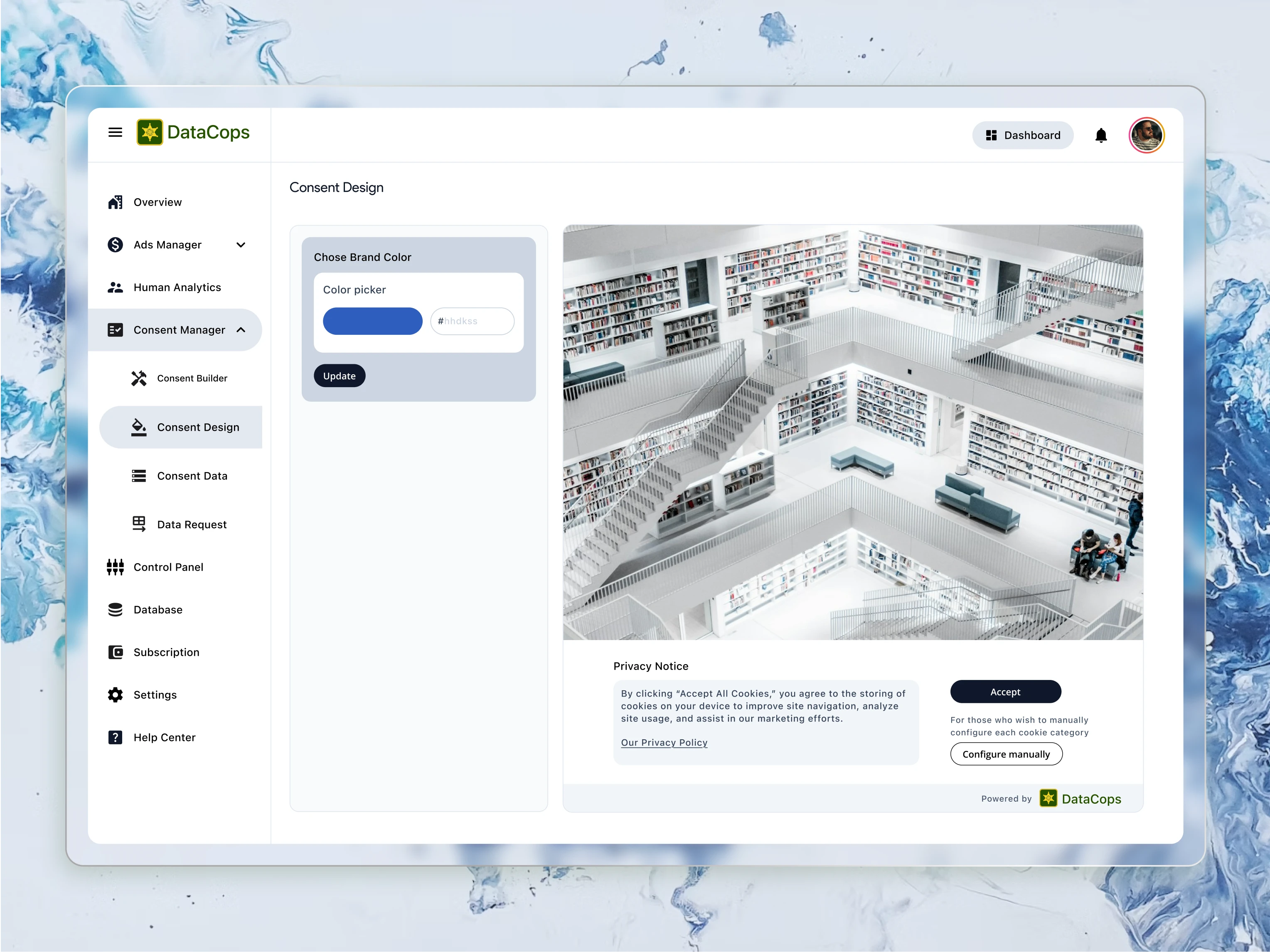 
A Granular Privacy Center for Detailed GDPR Cookie Management

