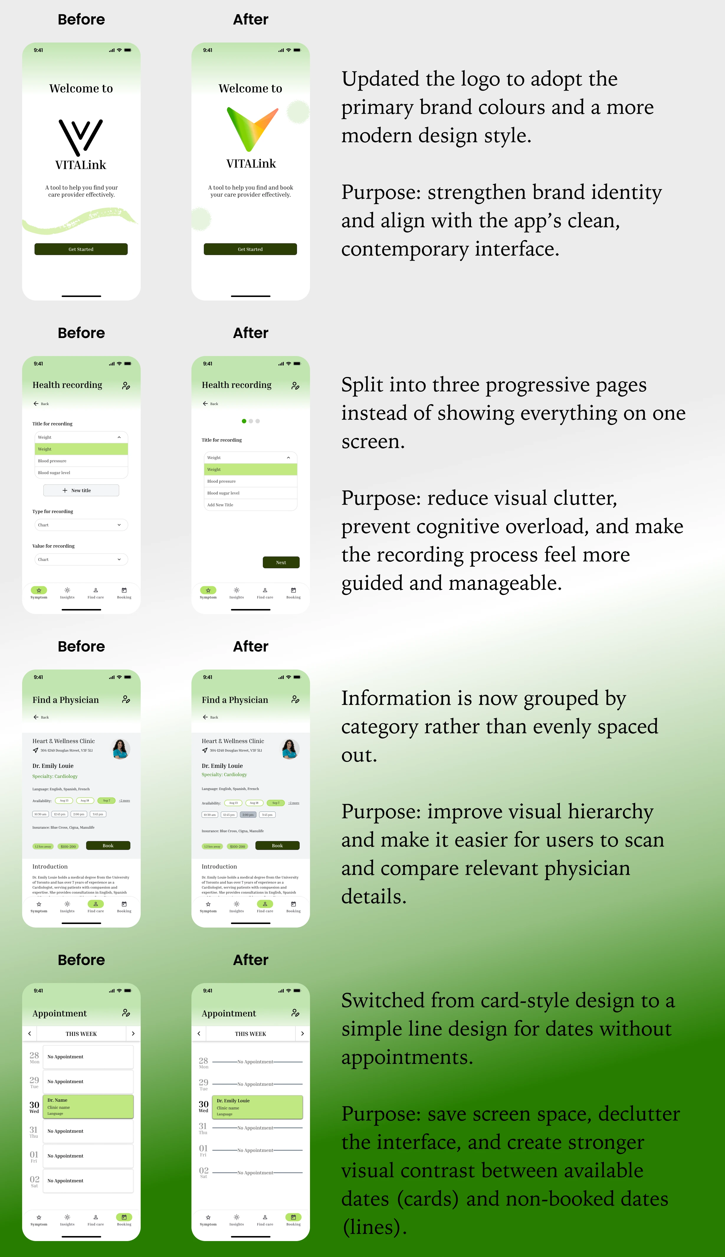 Alteration and reasonings