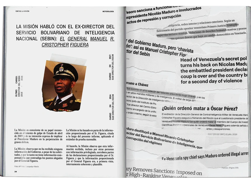 A character page of the former director of the intelligence service - a key figure in the investigation.