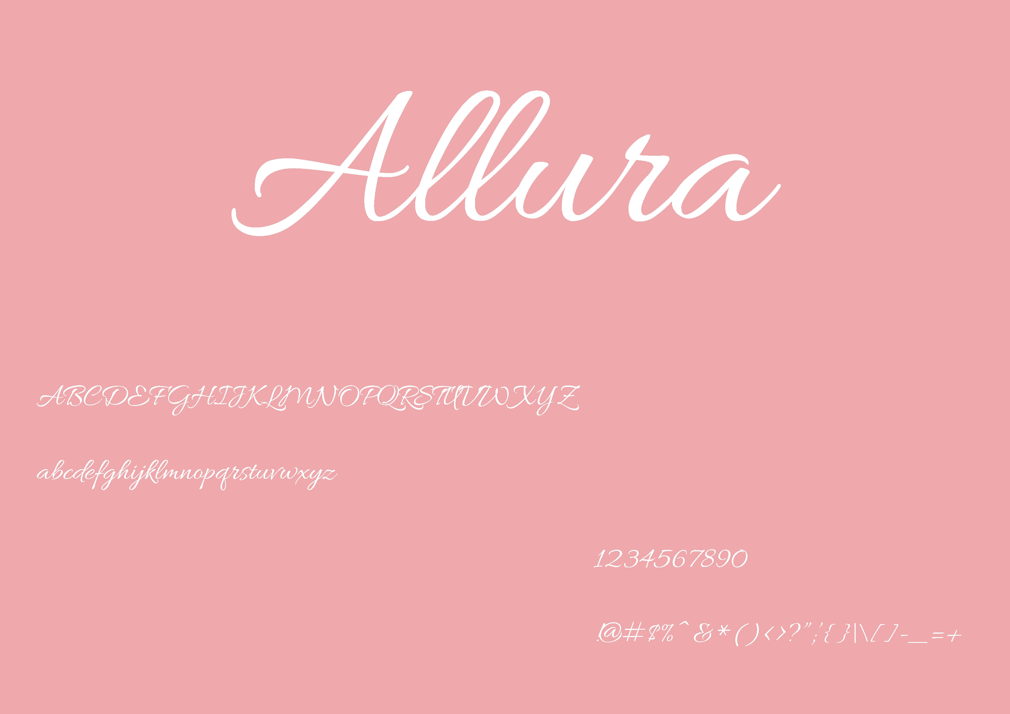 Typeface of Beautex.