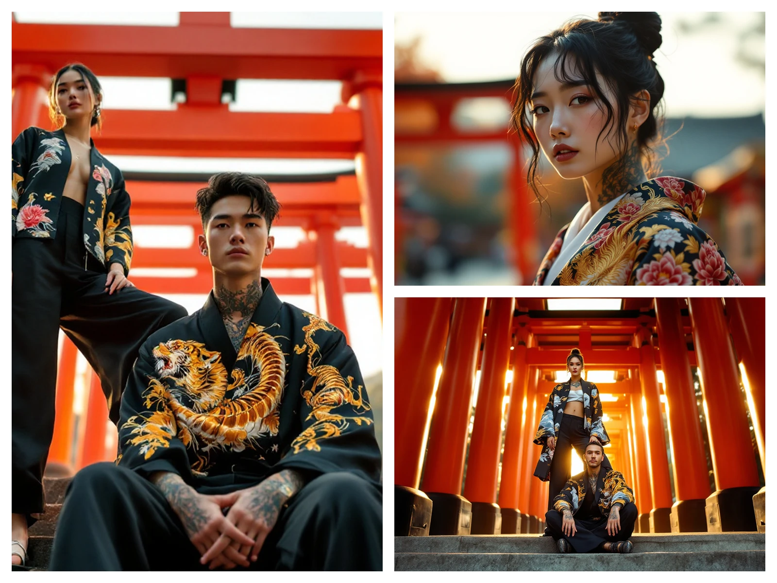 No cameras. No models. Just high-context prompts and direction — this is how YEN:01 brings handcrafted embroidery and Tokyo’s neon soul to life.