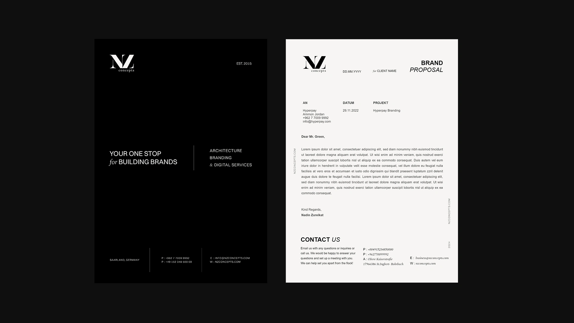 Approved G-Docs & Microsoft Word Cover & Letterhead Design
