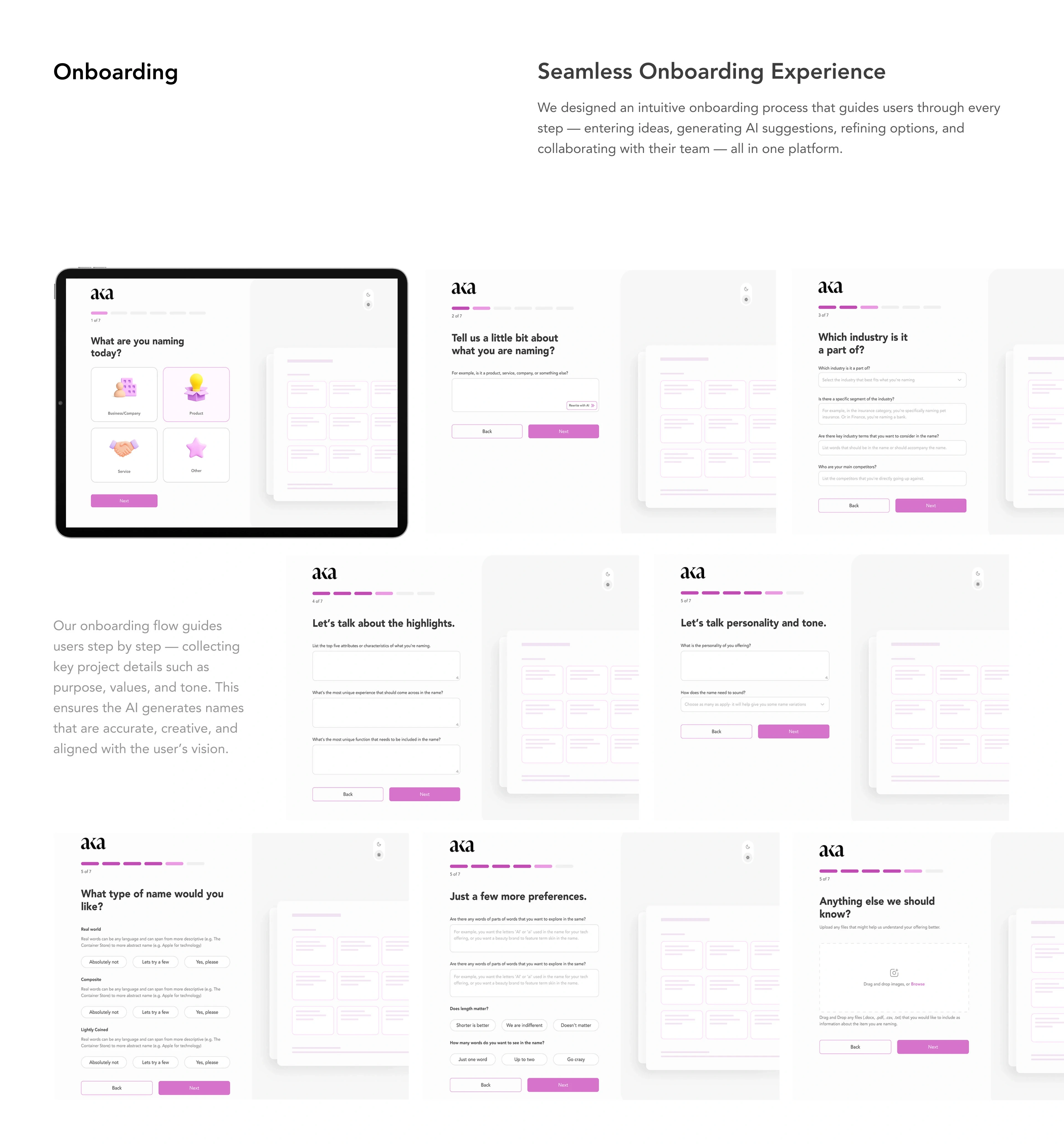 Onboarding Screens