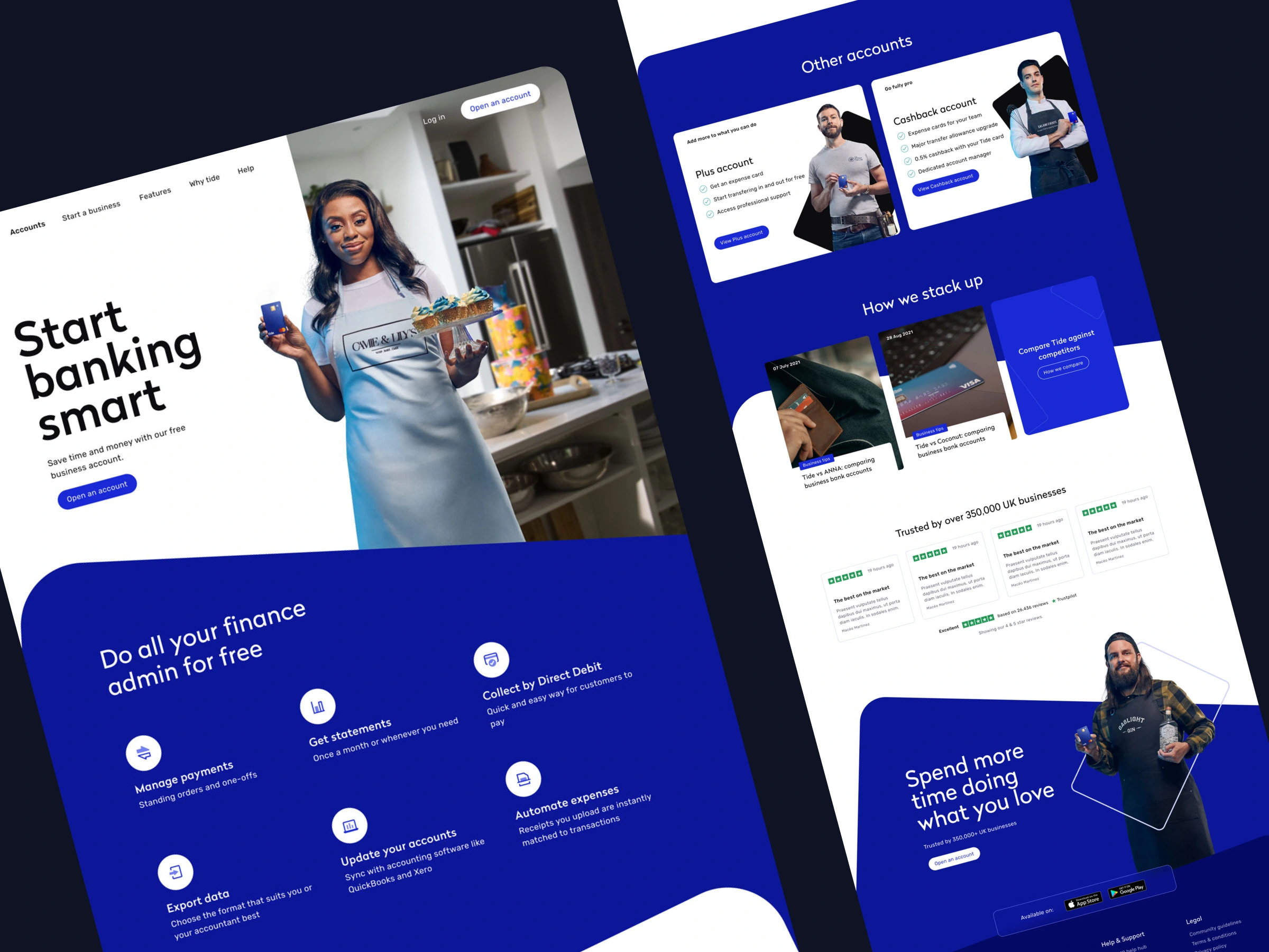 Page templates / UX design / UI design 