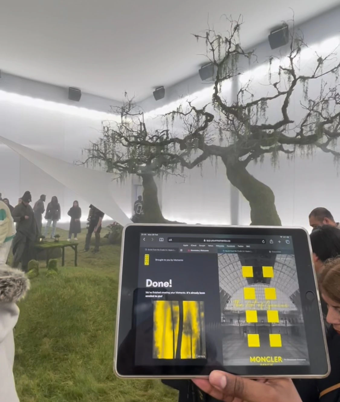 Moncler using Momento at their Pharrel Activation 