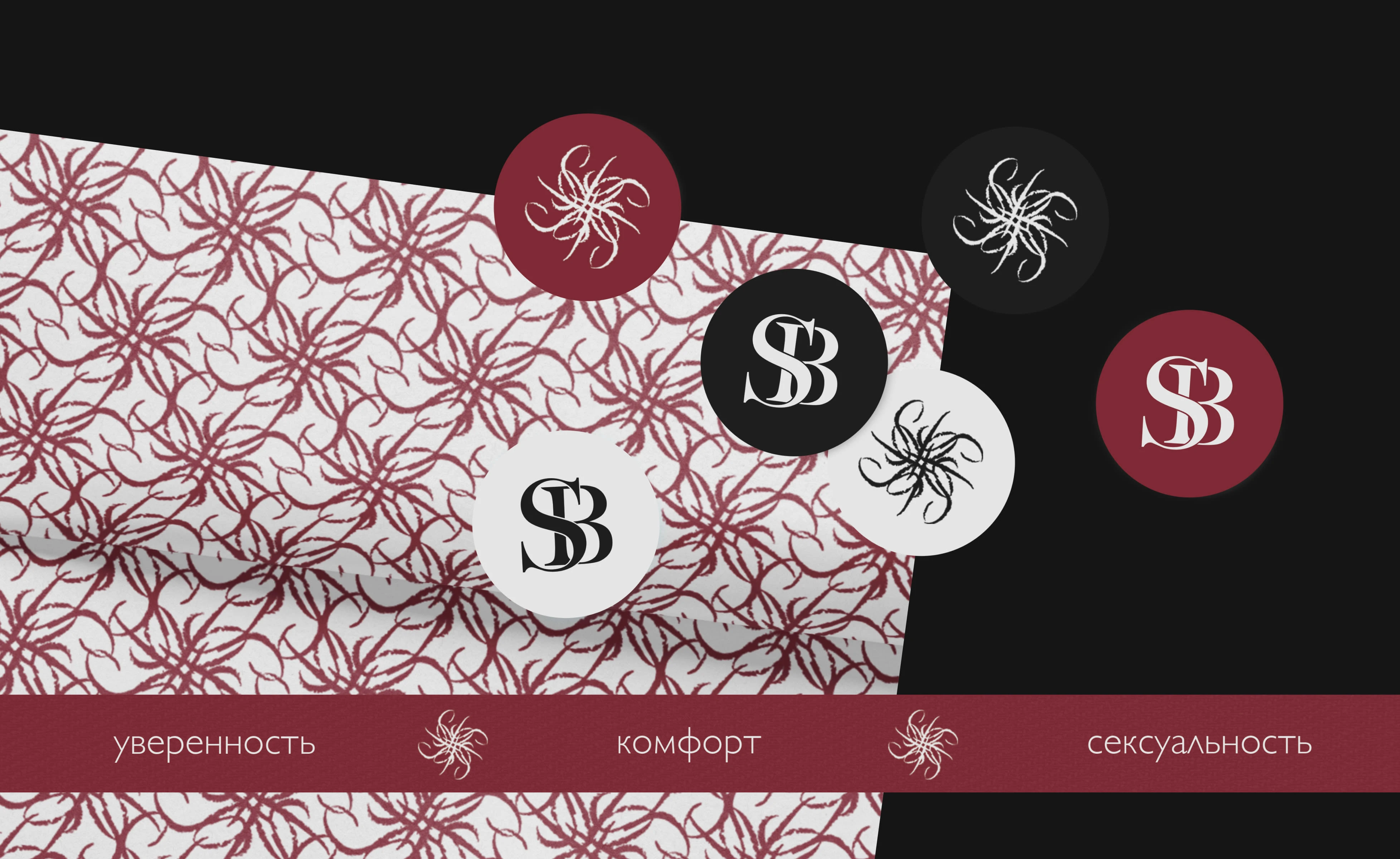 Brand stickers, tissue and branded ribbon