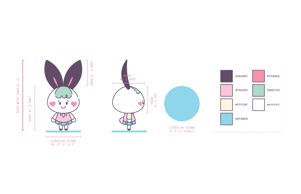 Dimensions and Colour Palette