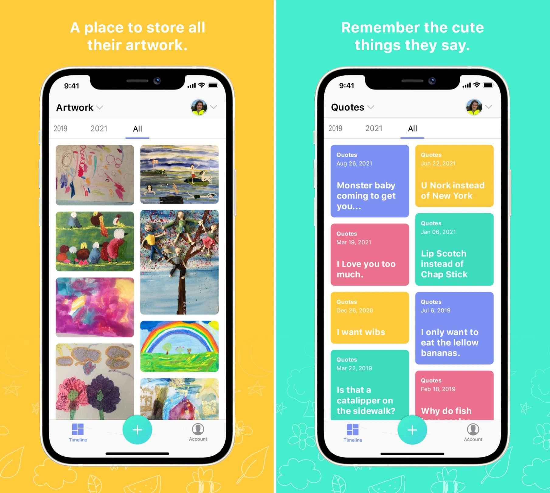 #Redesigned - Artwork filter (left) & Quotes filter (right)