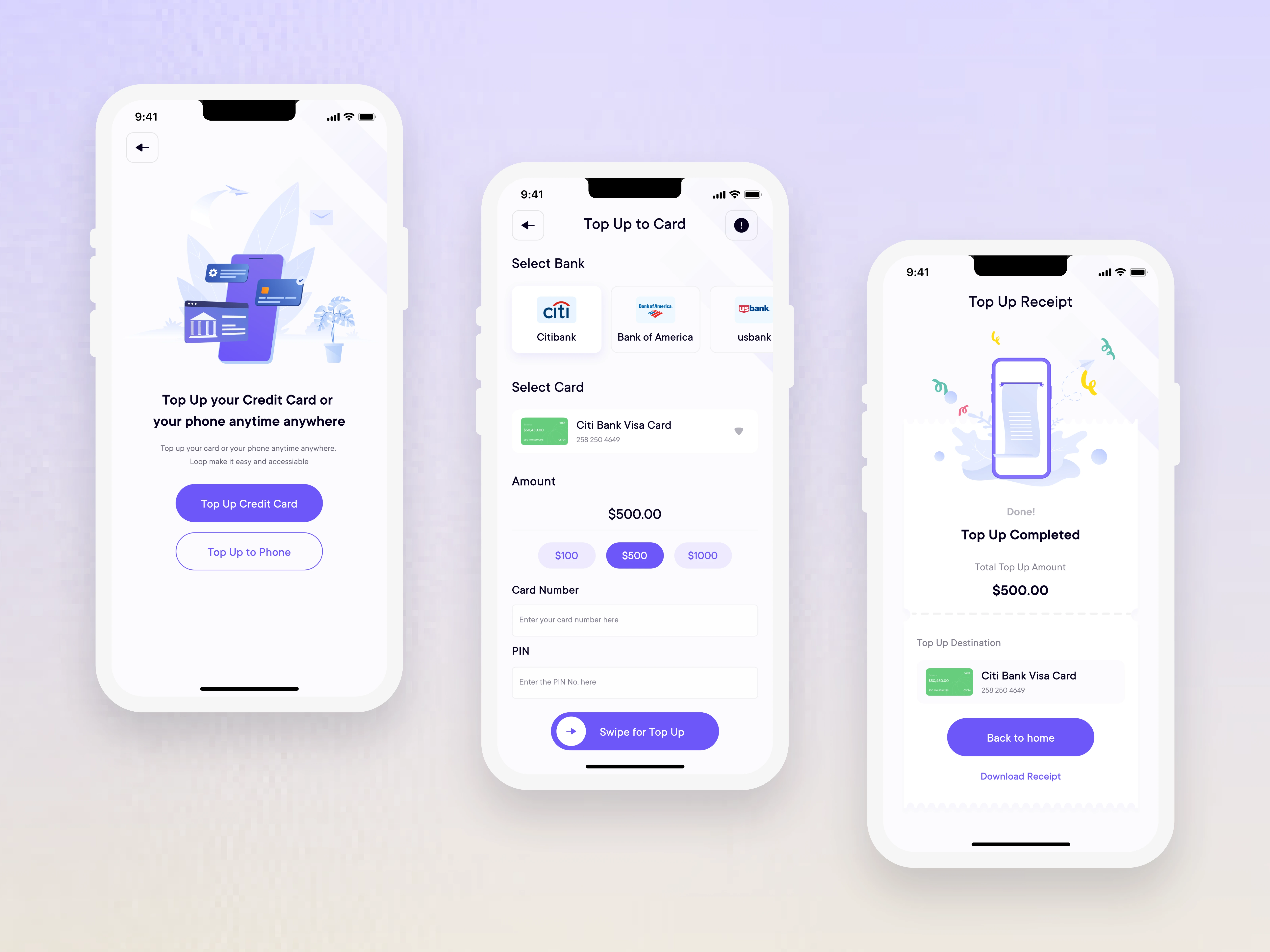 Recharge in one swipe