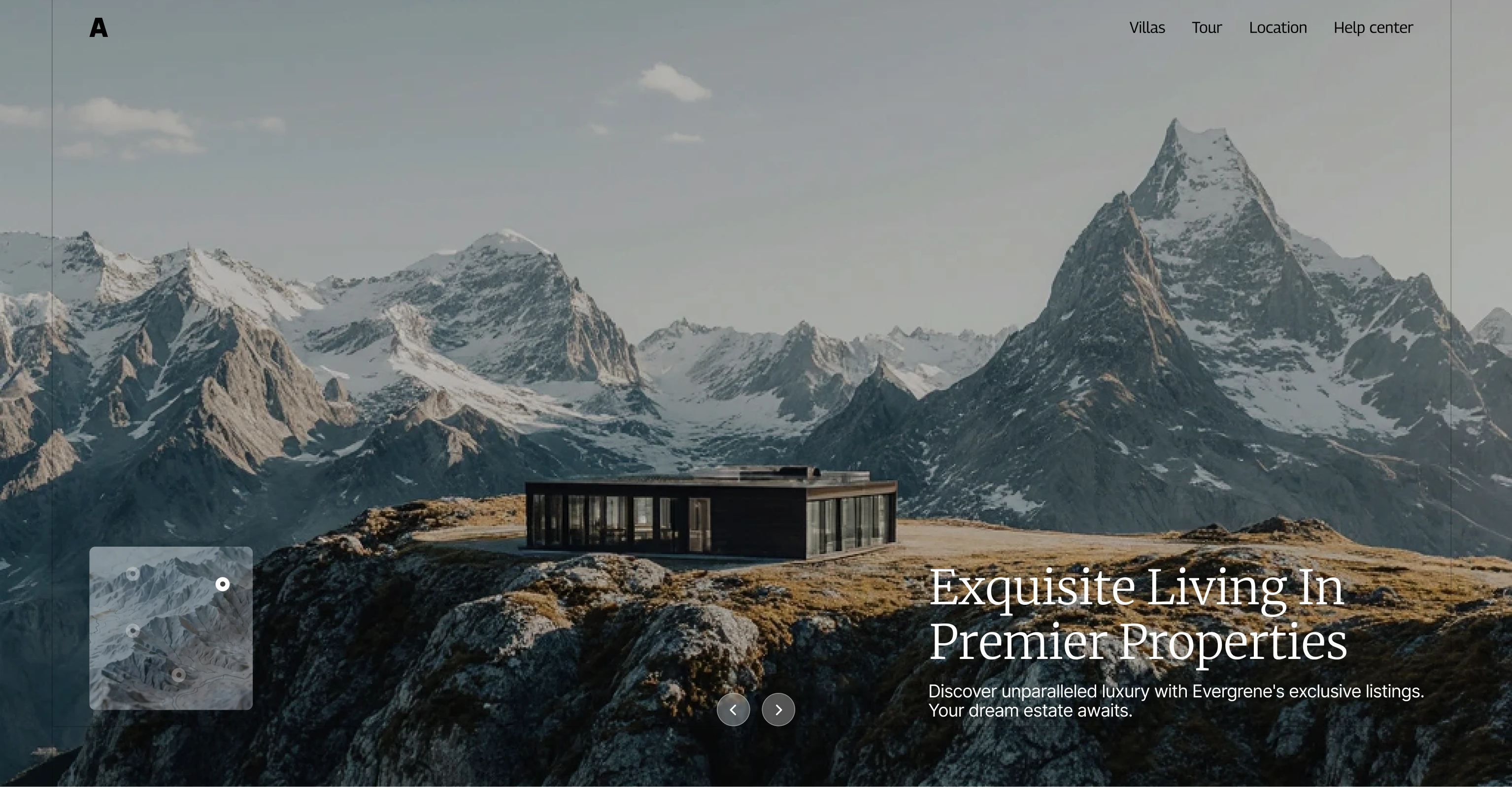 Properties slider for Luxury Real Estate