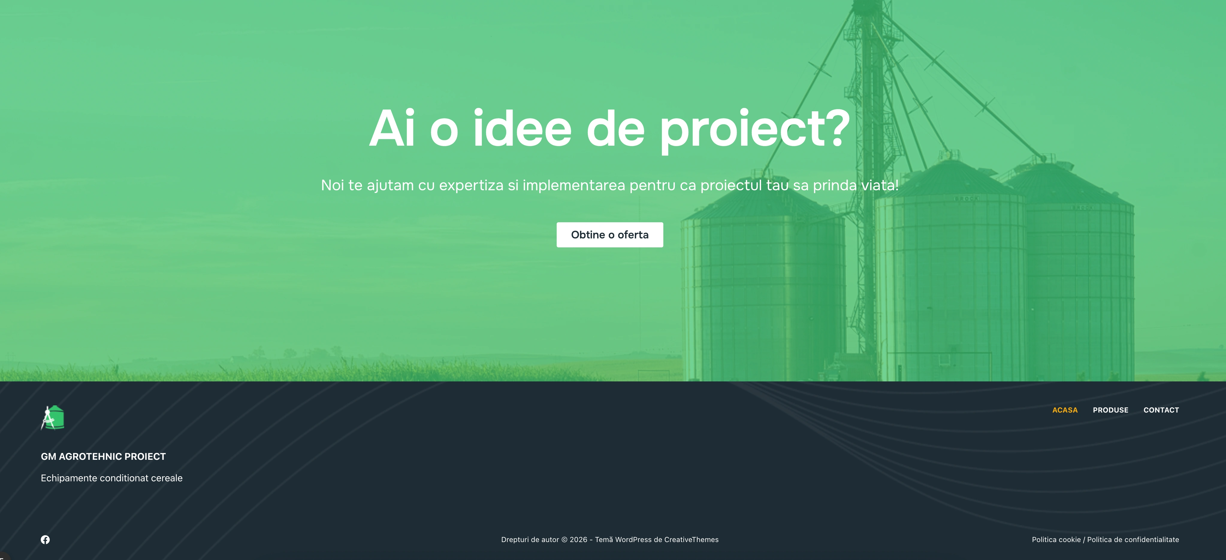 GM Agrotehnic website screenshot