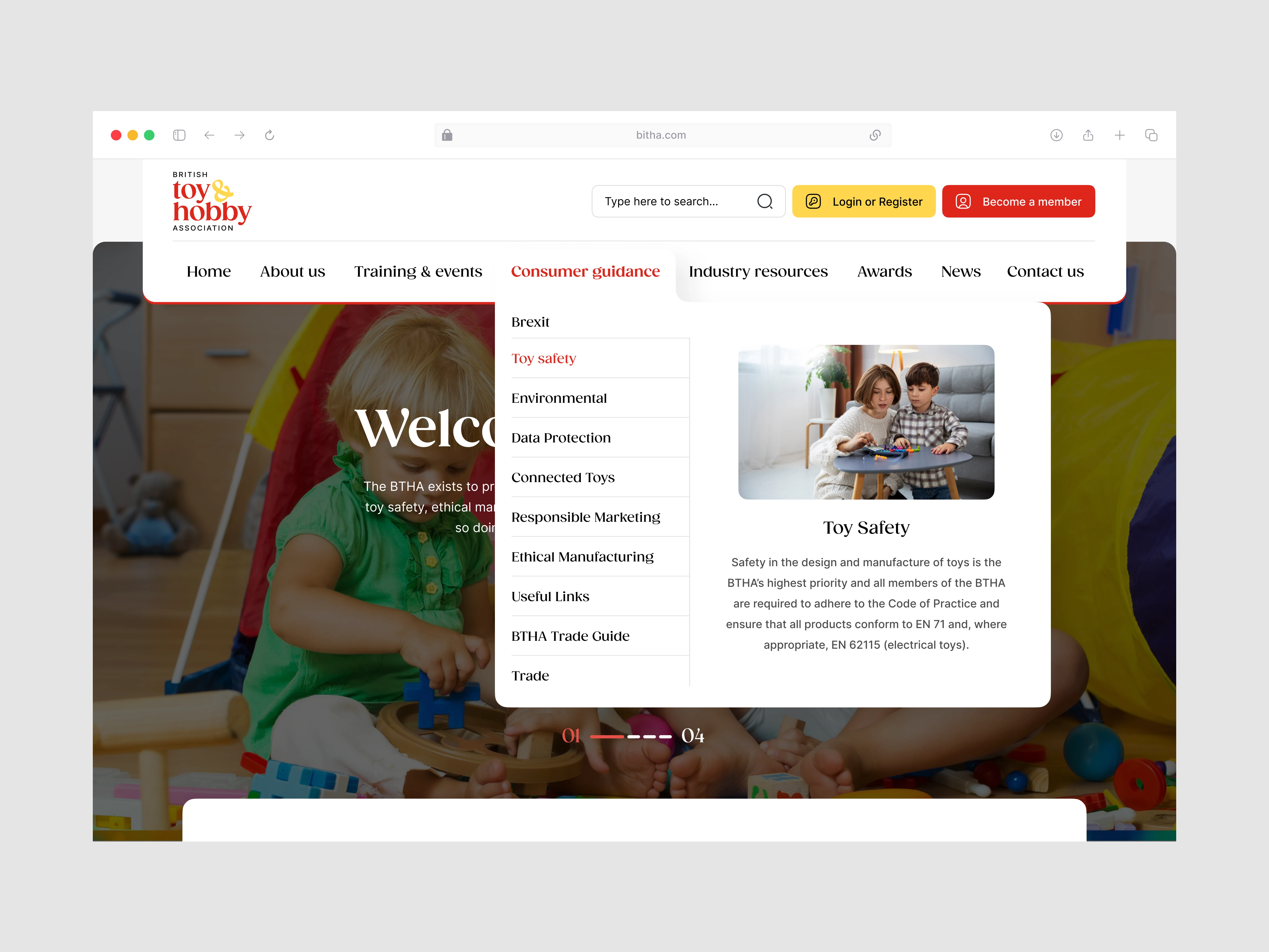 Navigation Dropdown Design