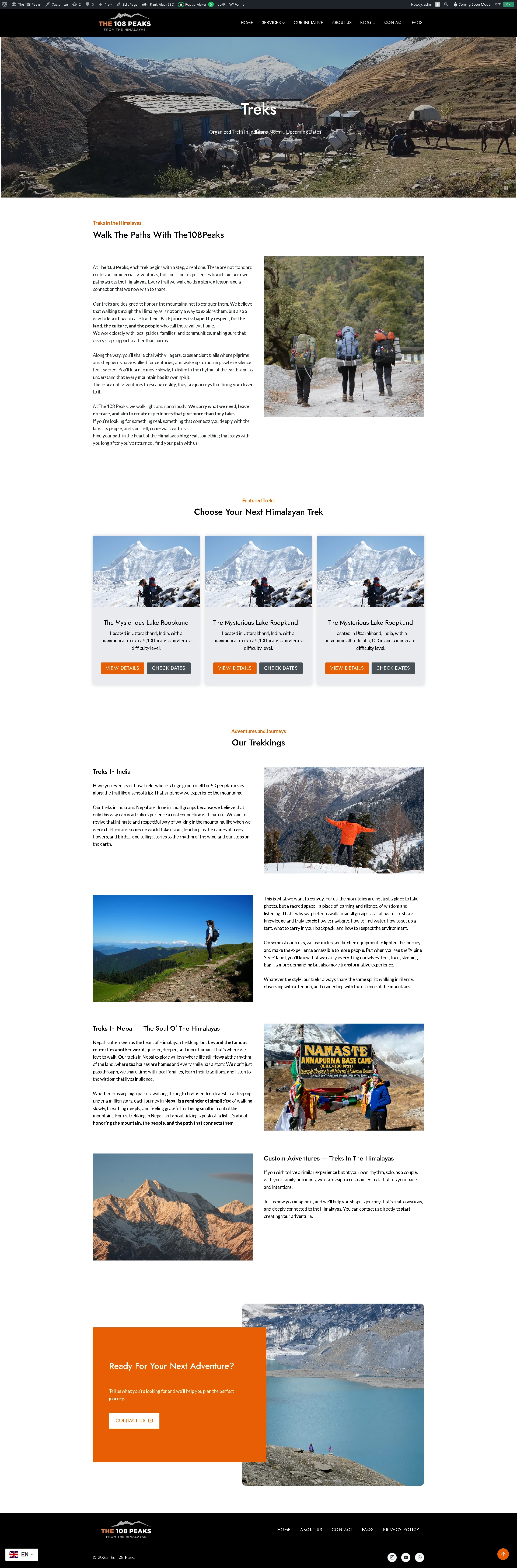 One of the services Page