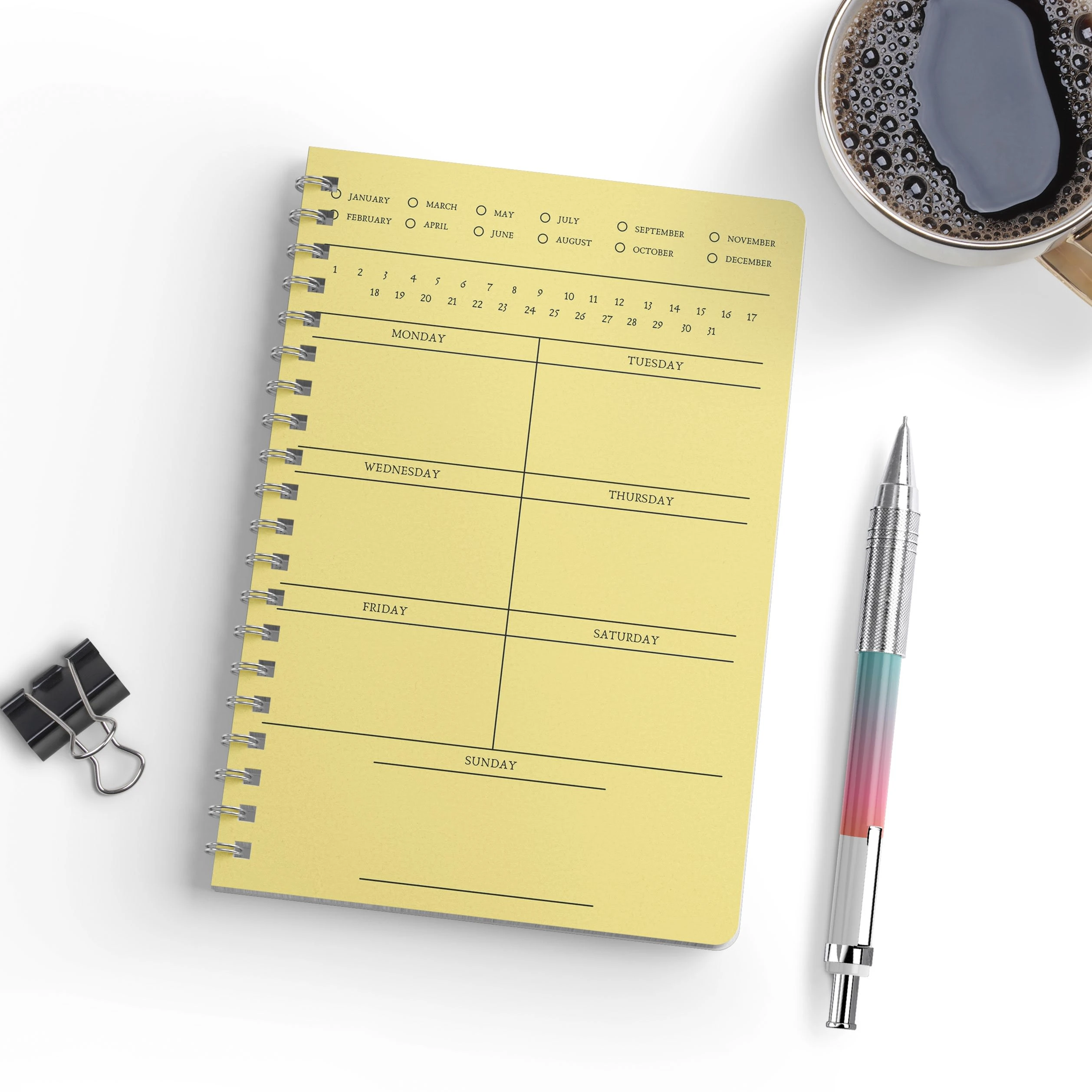 Undated Weekly Planner
