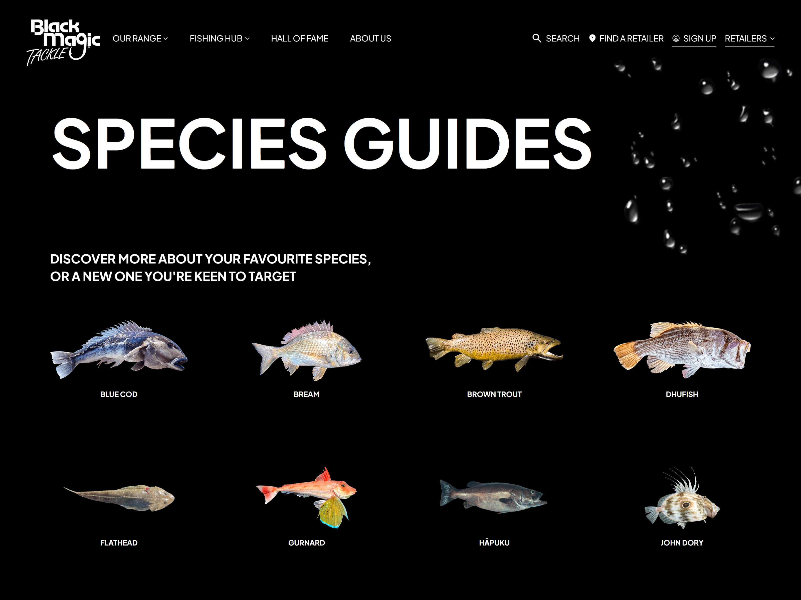 Species Guide Page