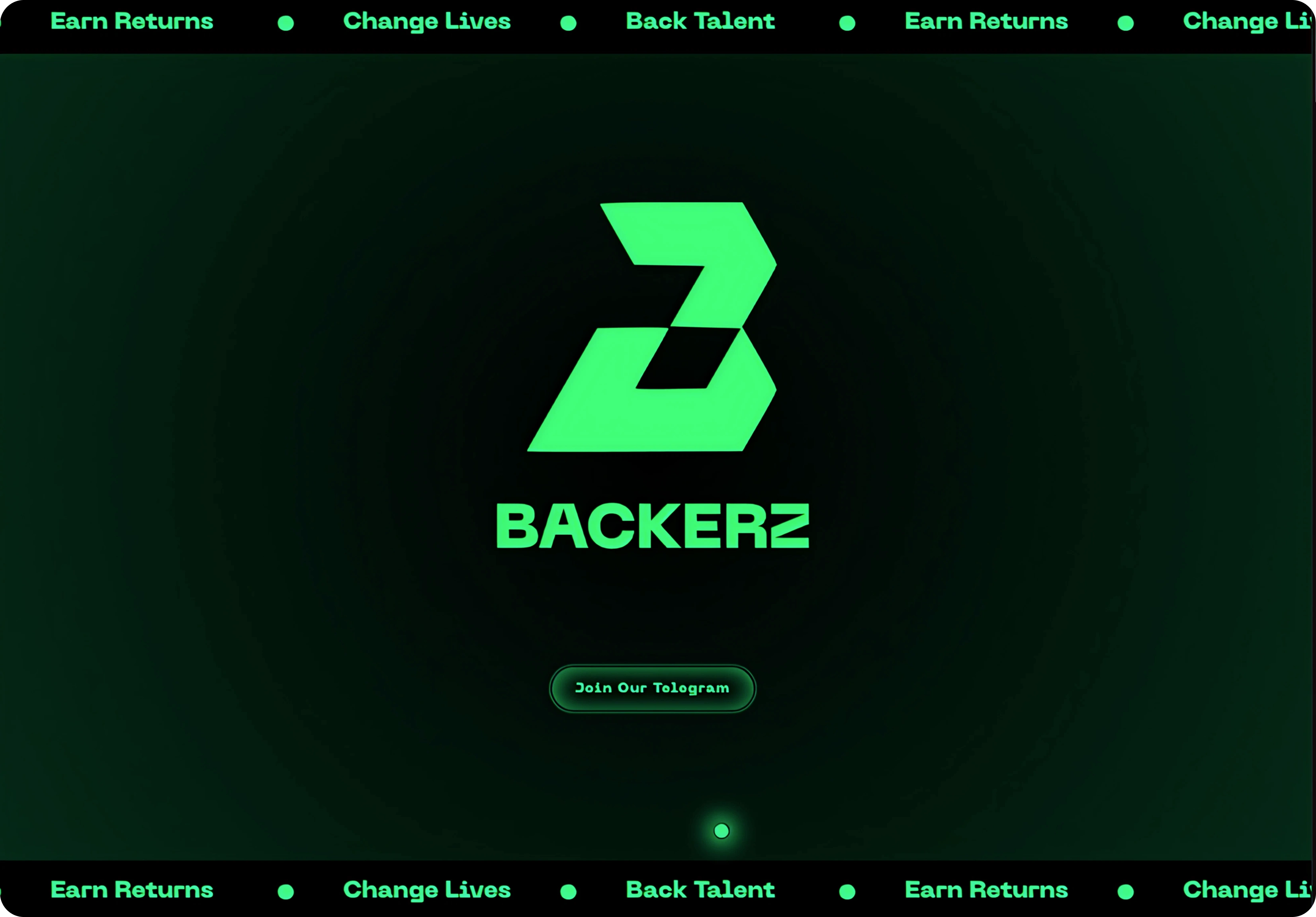 Backerz interactive hero Area