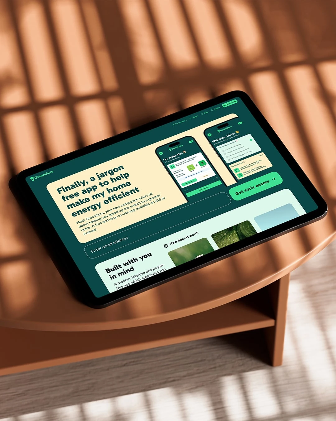 Greenguru website homepage