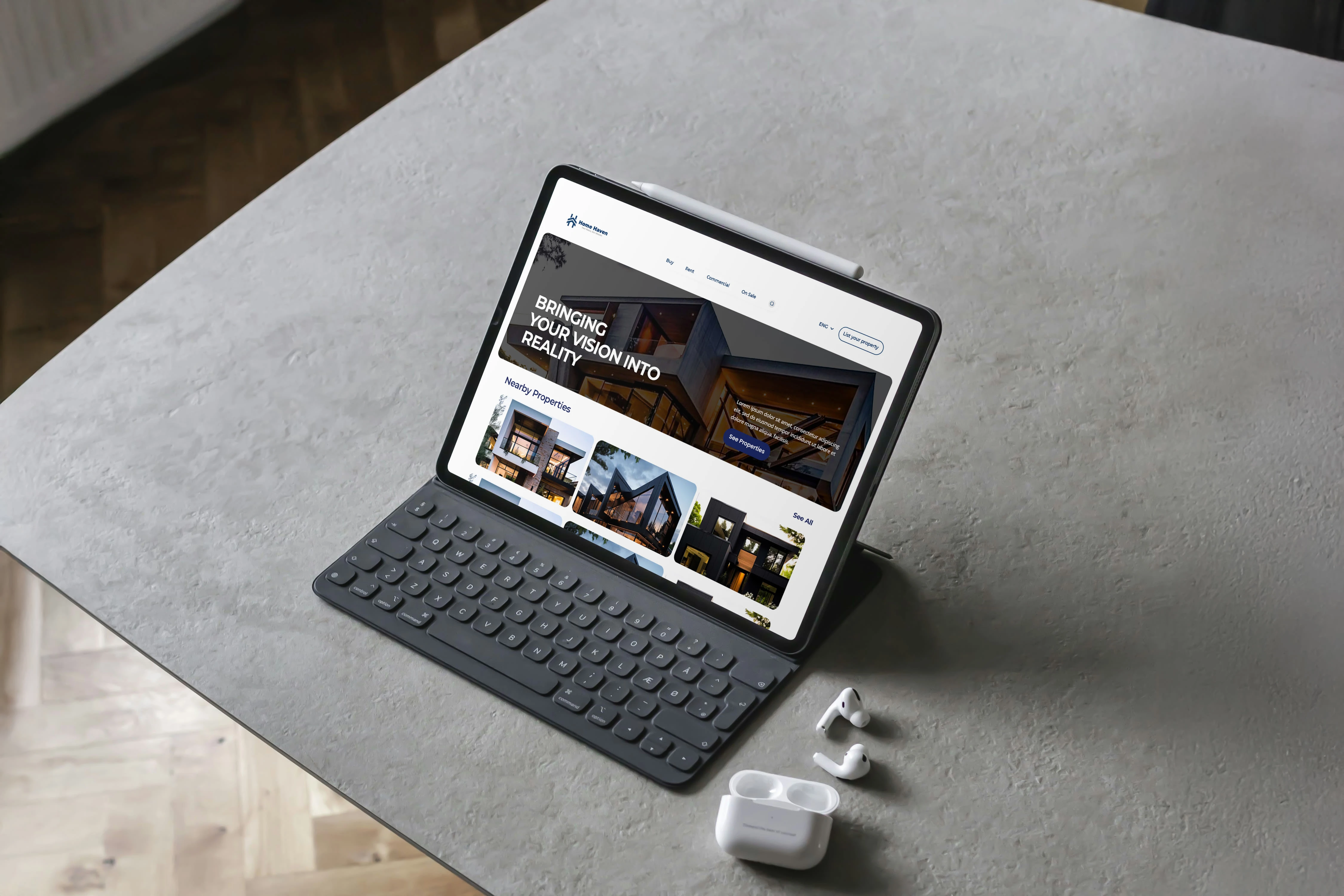 Tablet Viewport - Home Haven's Website