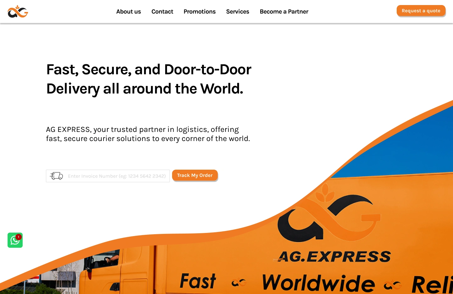 Current Landing page