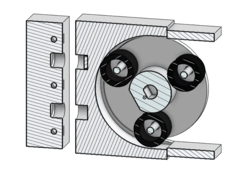 Peristaltic Pump - Section View