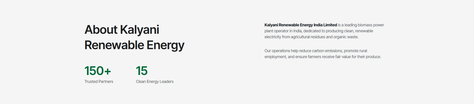 Kalyani Power: Measurable Outcomes Showcased