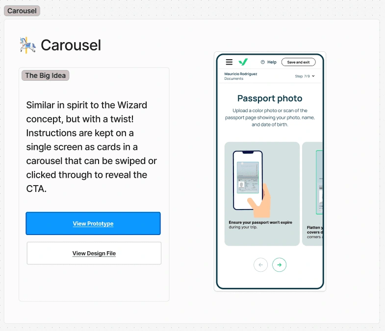 This version presented the instructions horizontally