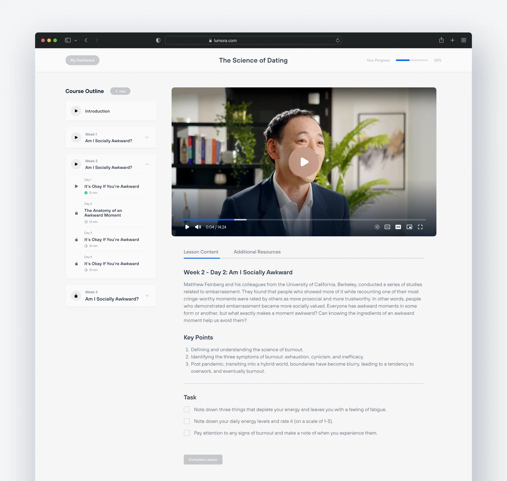 Course Dashboard