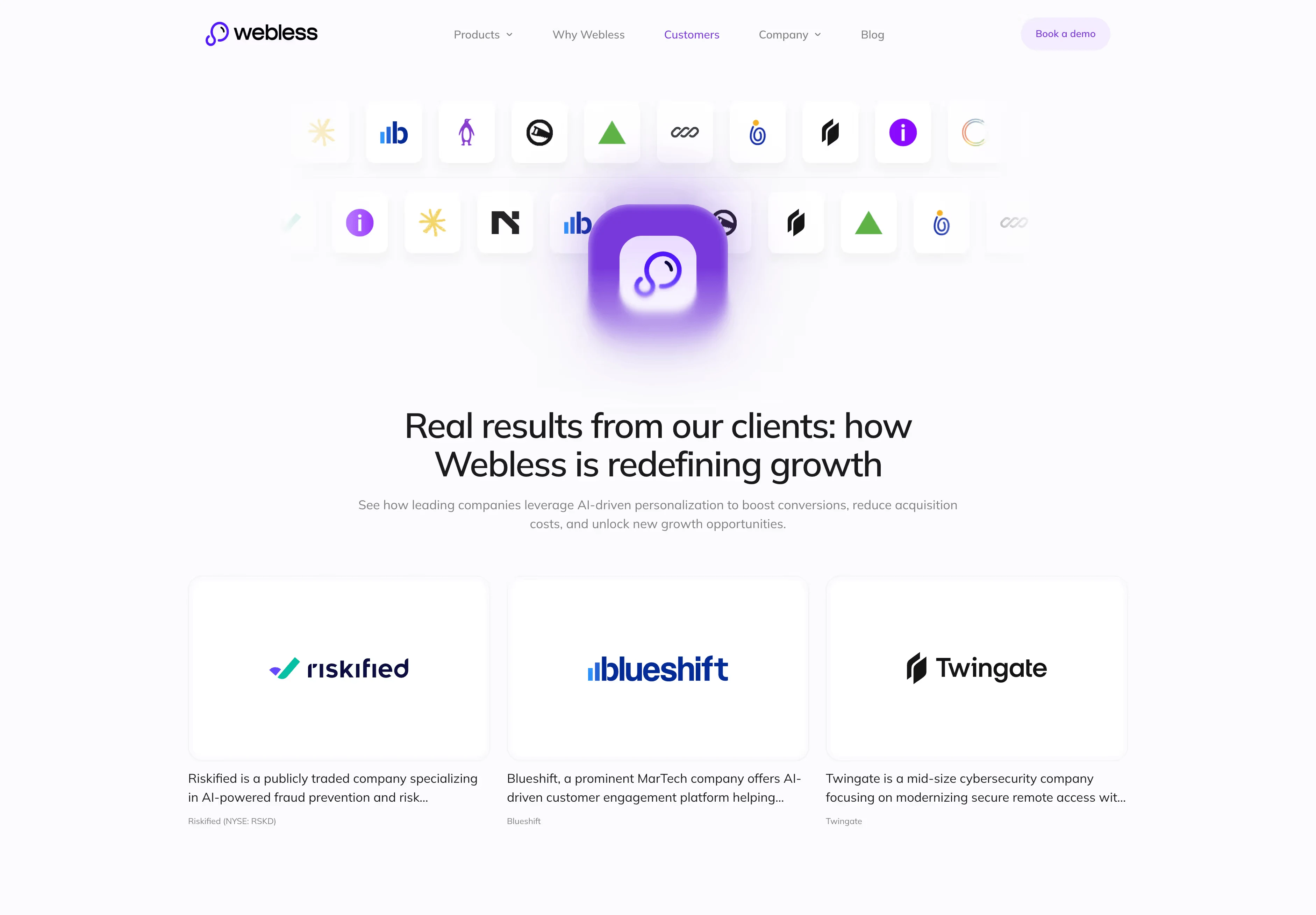 Unique pages keep the design fresh