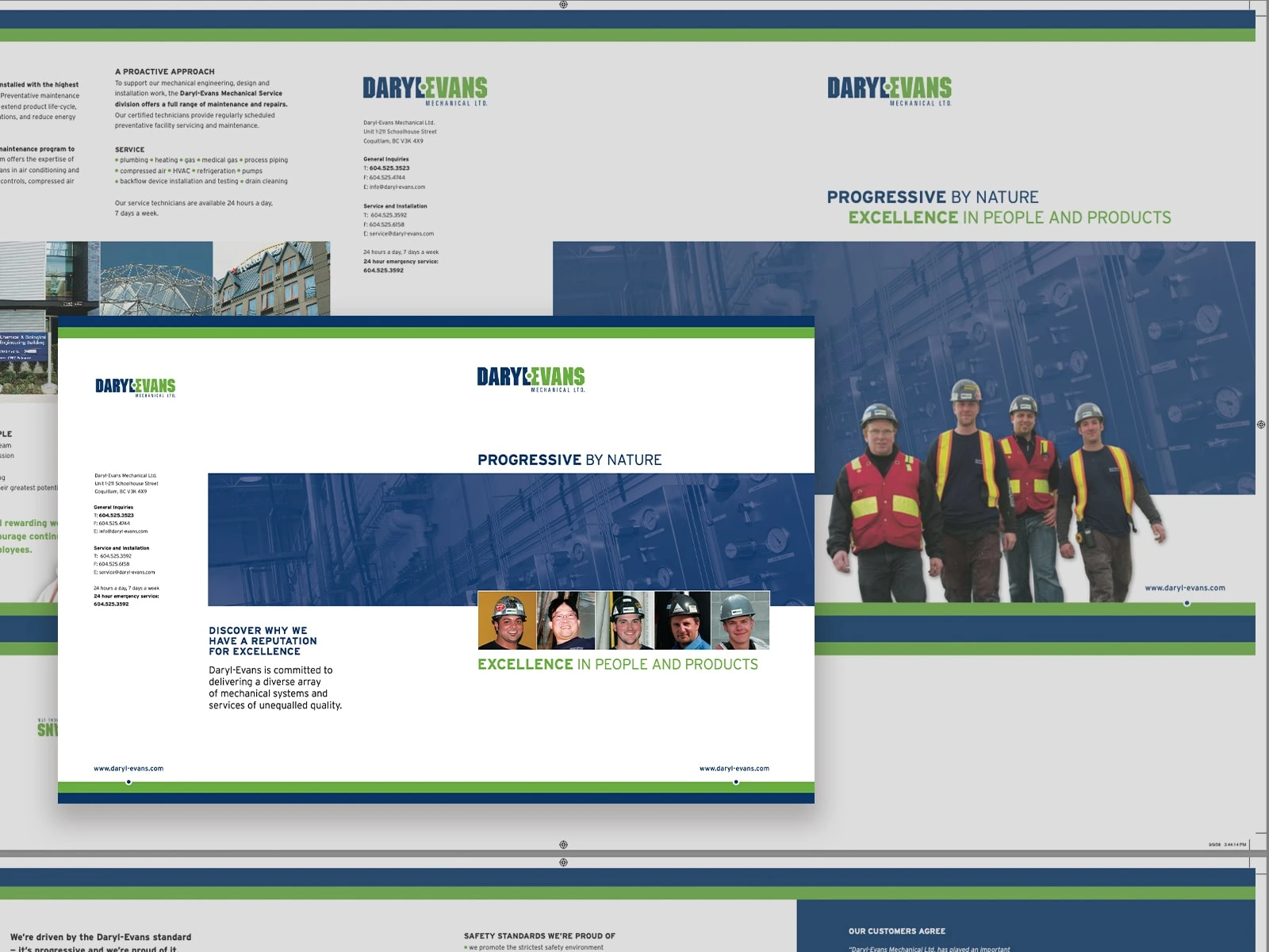 Press-ready files for printing the pocket folder and the brochure.