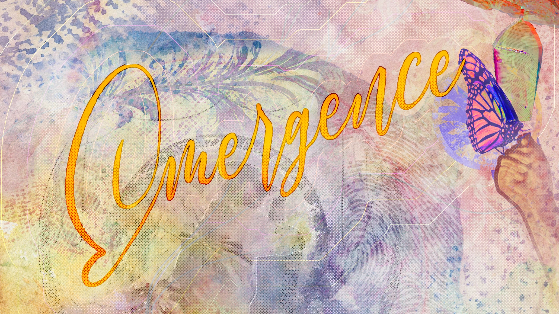 A photo of my invitation card design for the exhibition. On view February 22nd - March 10th, 2022