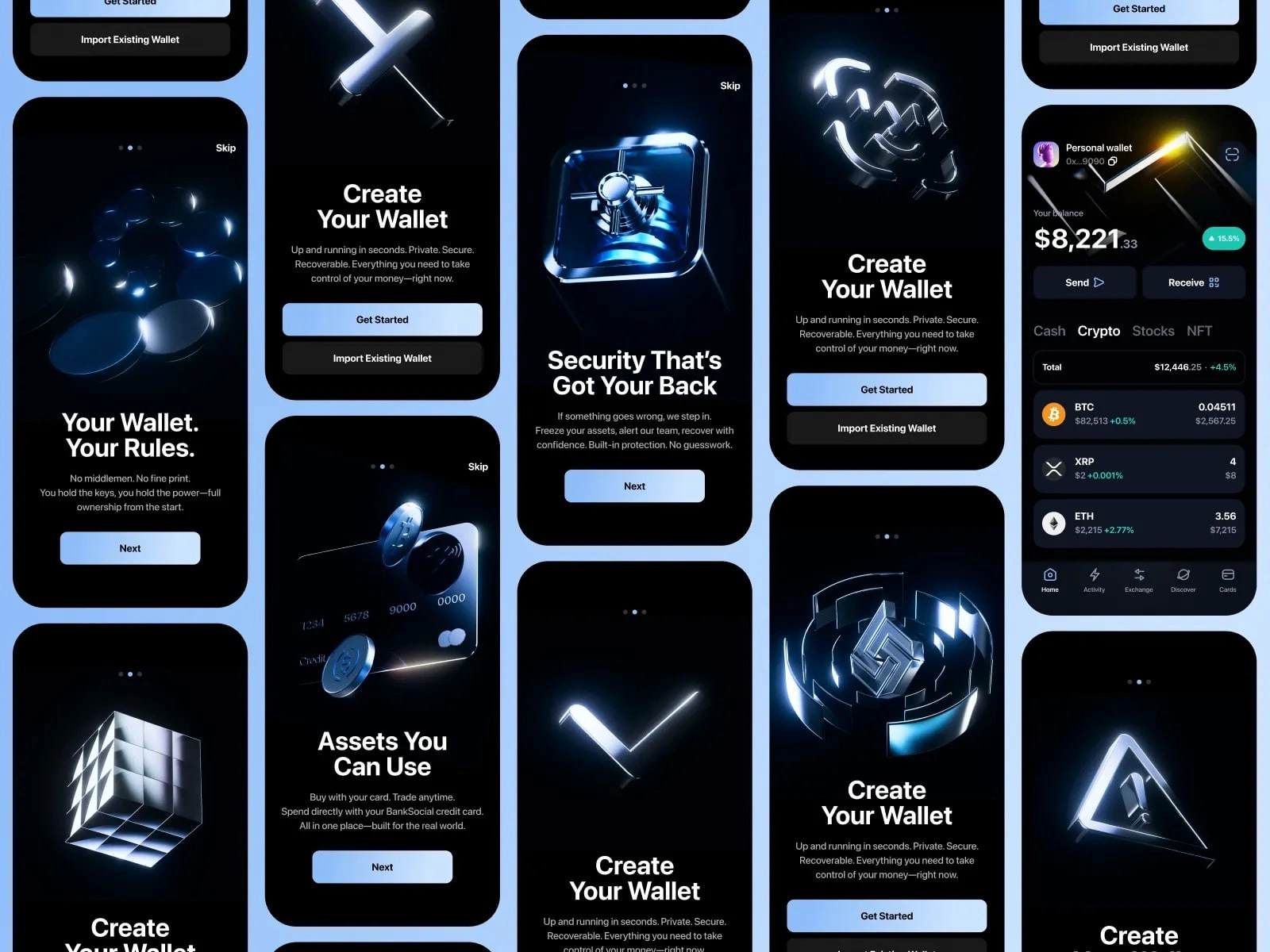 Mobile App Design For Crypto Trading App