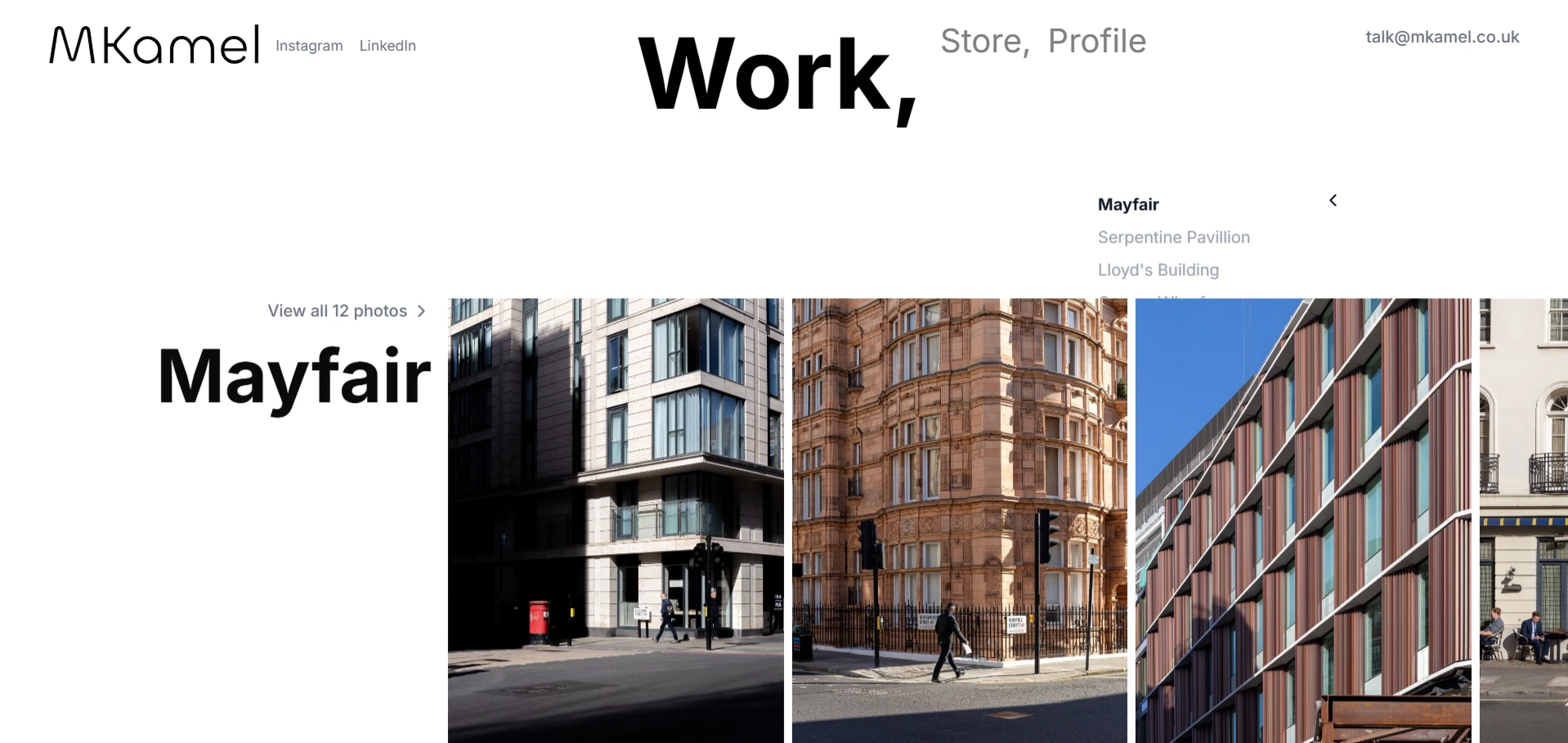 See the full website at mkamel.co.uk