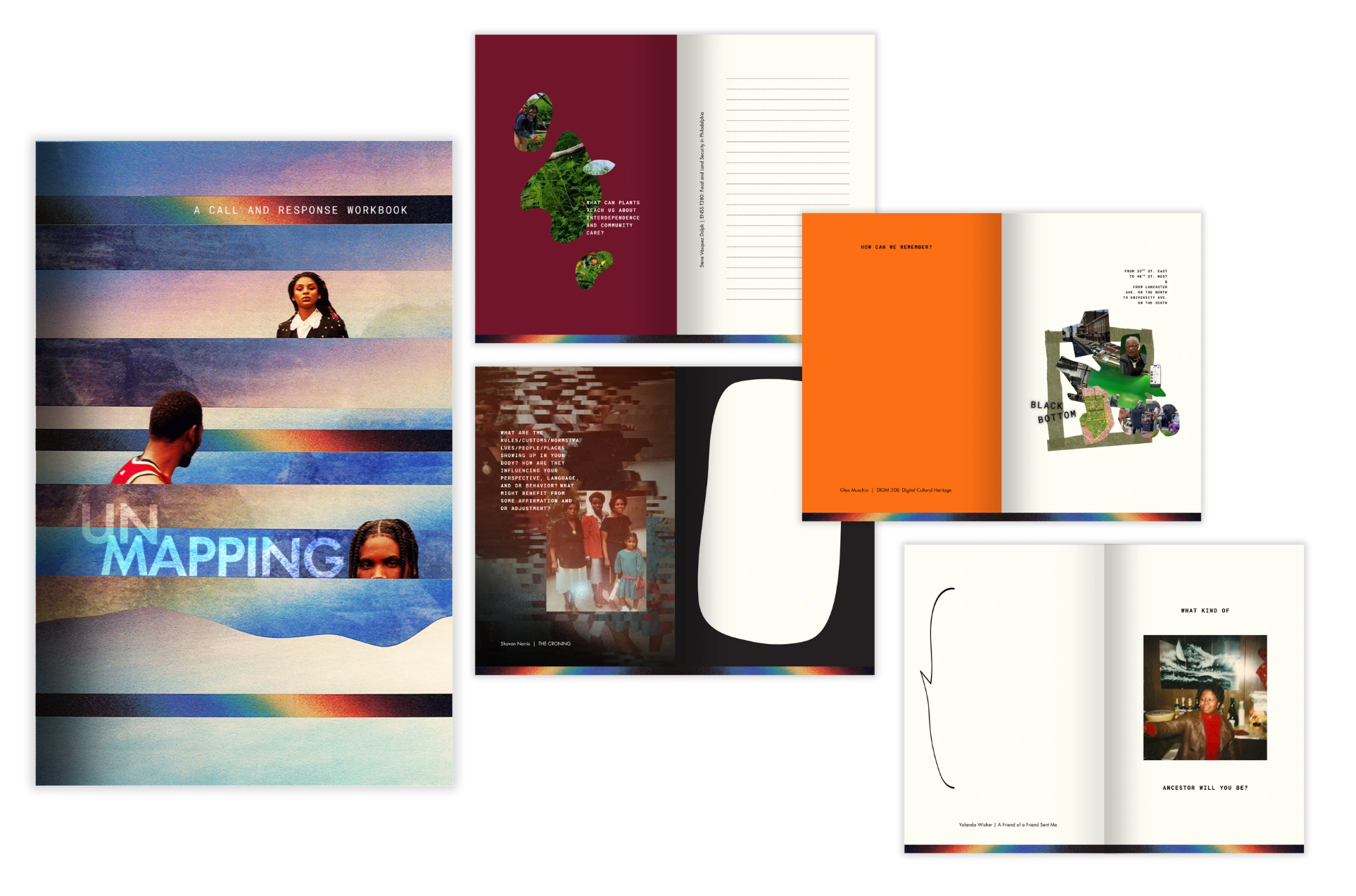 Butterland handled concept development, editorial framing, and full print design and production for a Call and Response Workbook created for the Mellon Foundation–funded UnMapping program, inviting reflection and dialogue around community, identity, and storytelling at the program’s culminating public event.