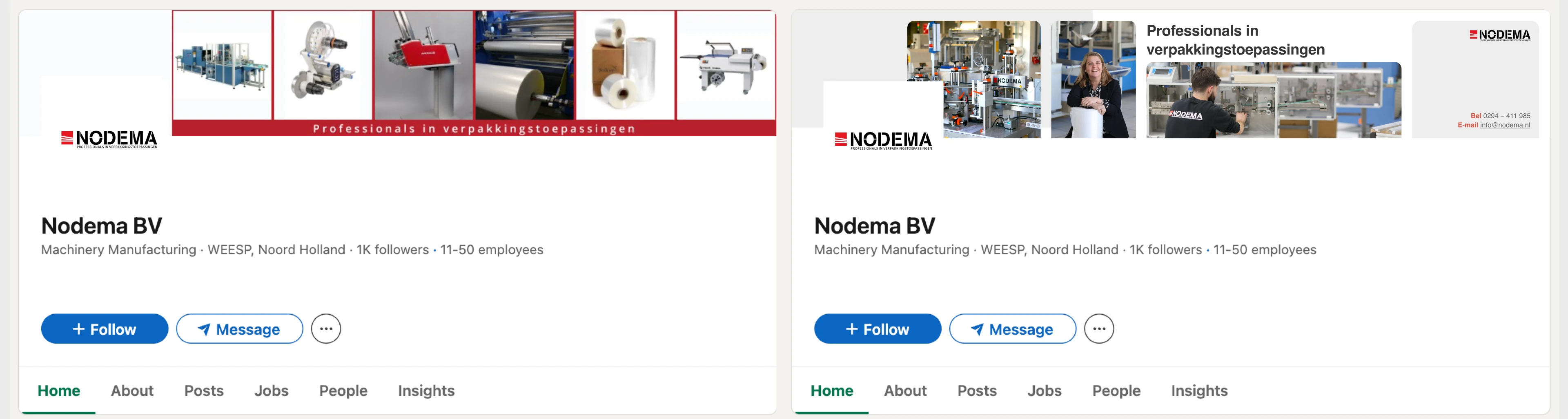 LinkedIn company banner