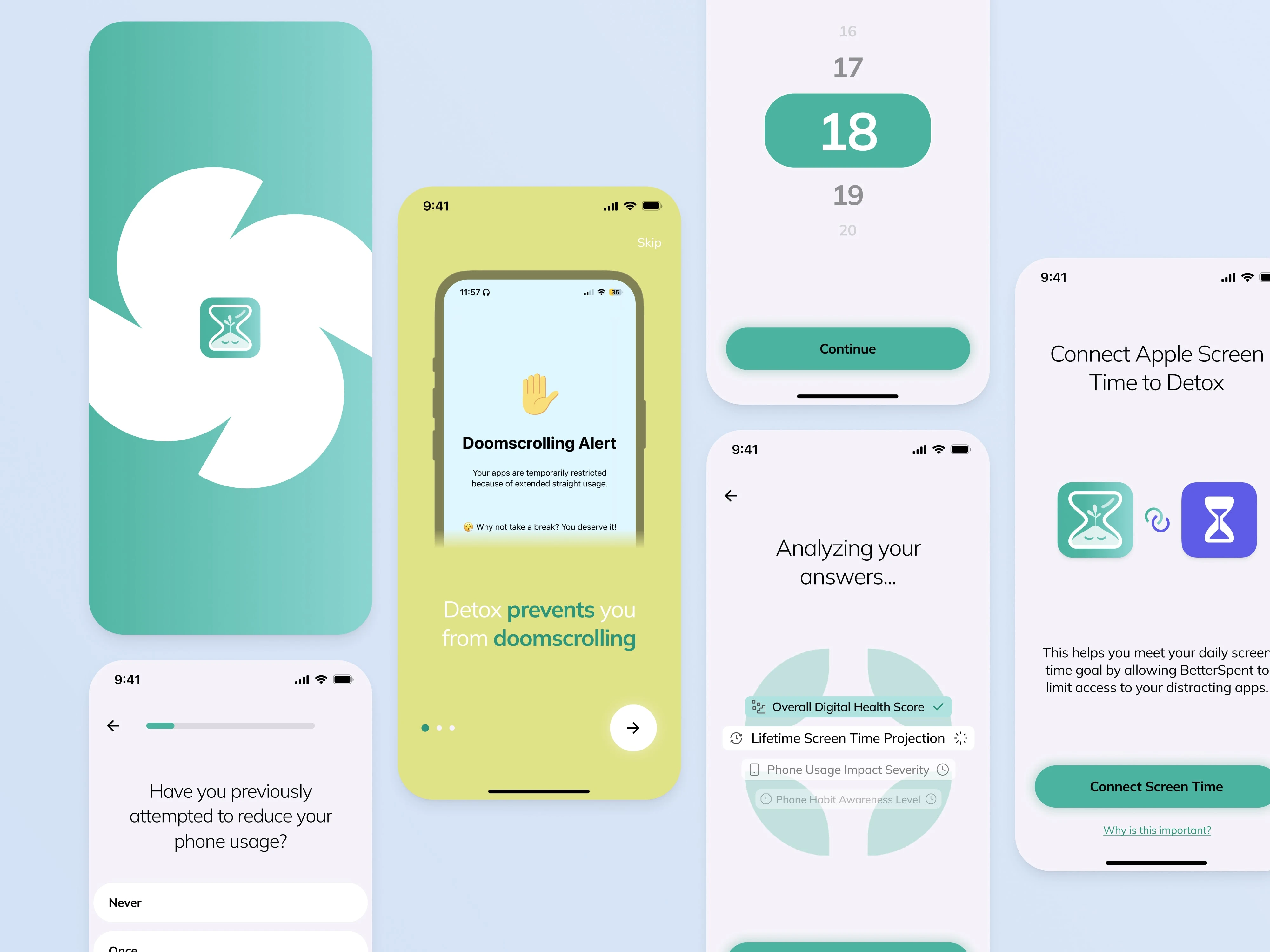 Onboarding screens