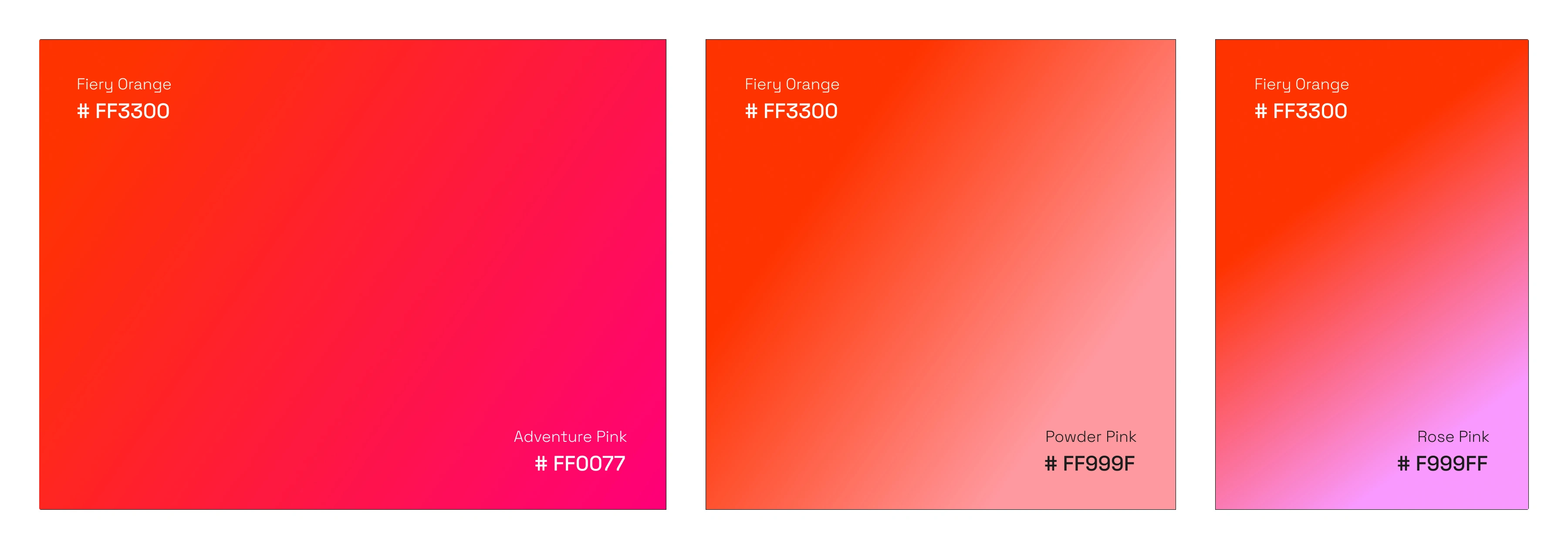 OrangeDS Orange-Pink Gradients