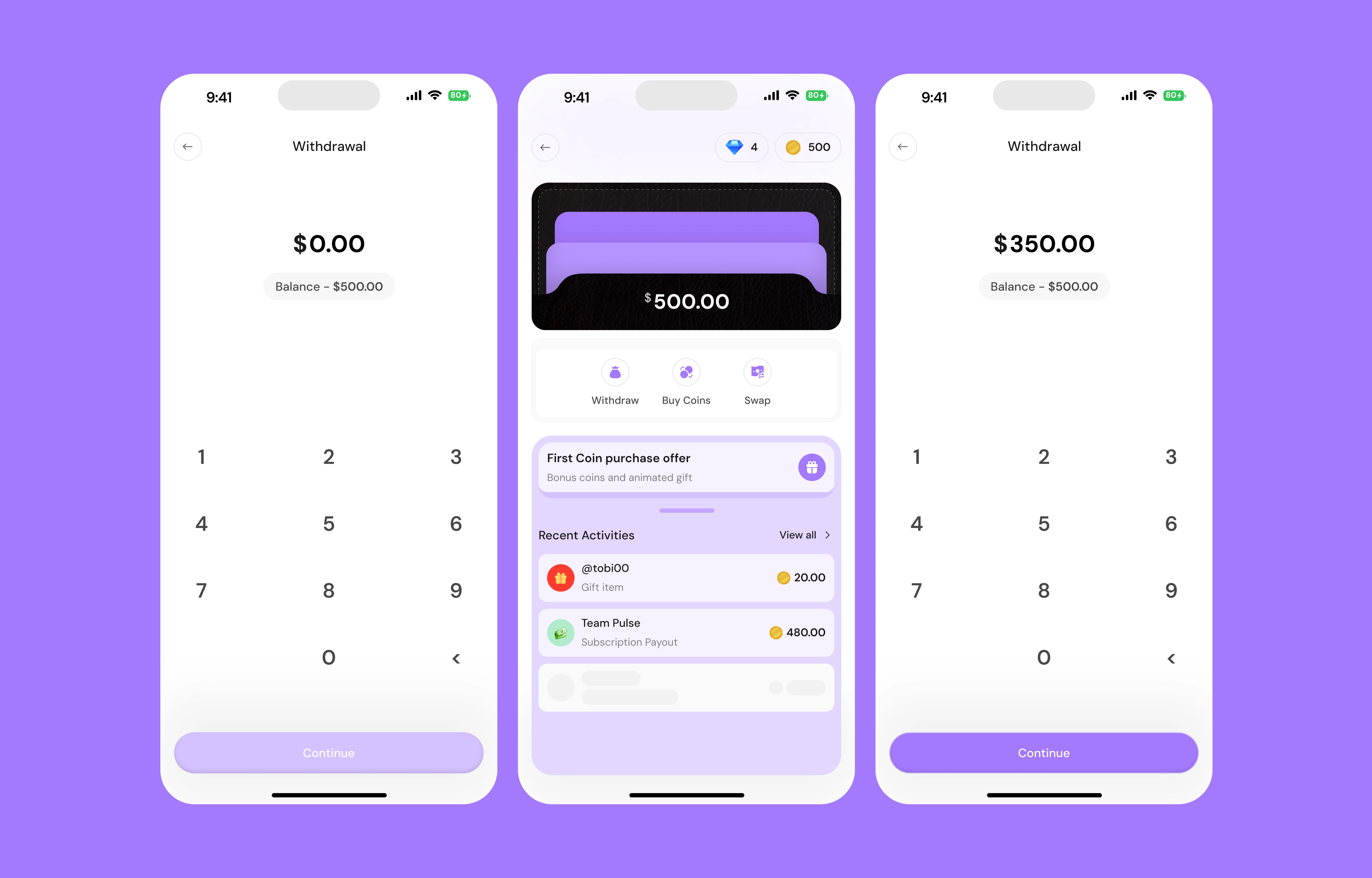 Wallet UI