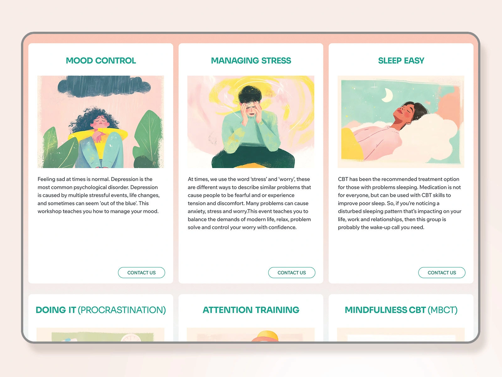 CBT4ME- Workshop Page