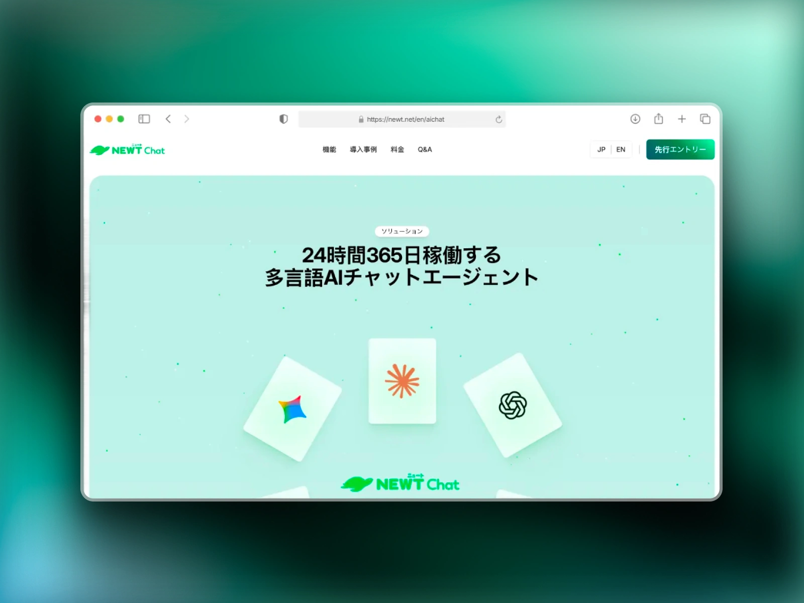 Solution that NEWT is solving