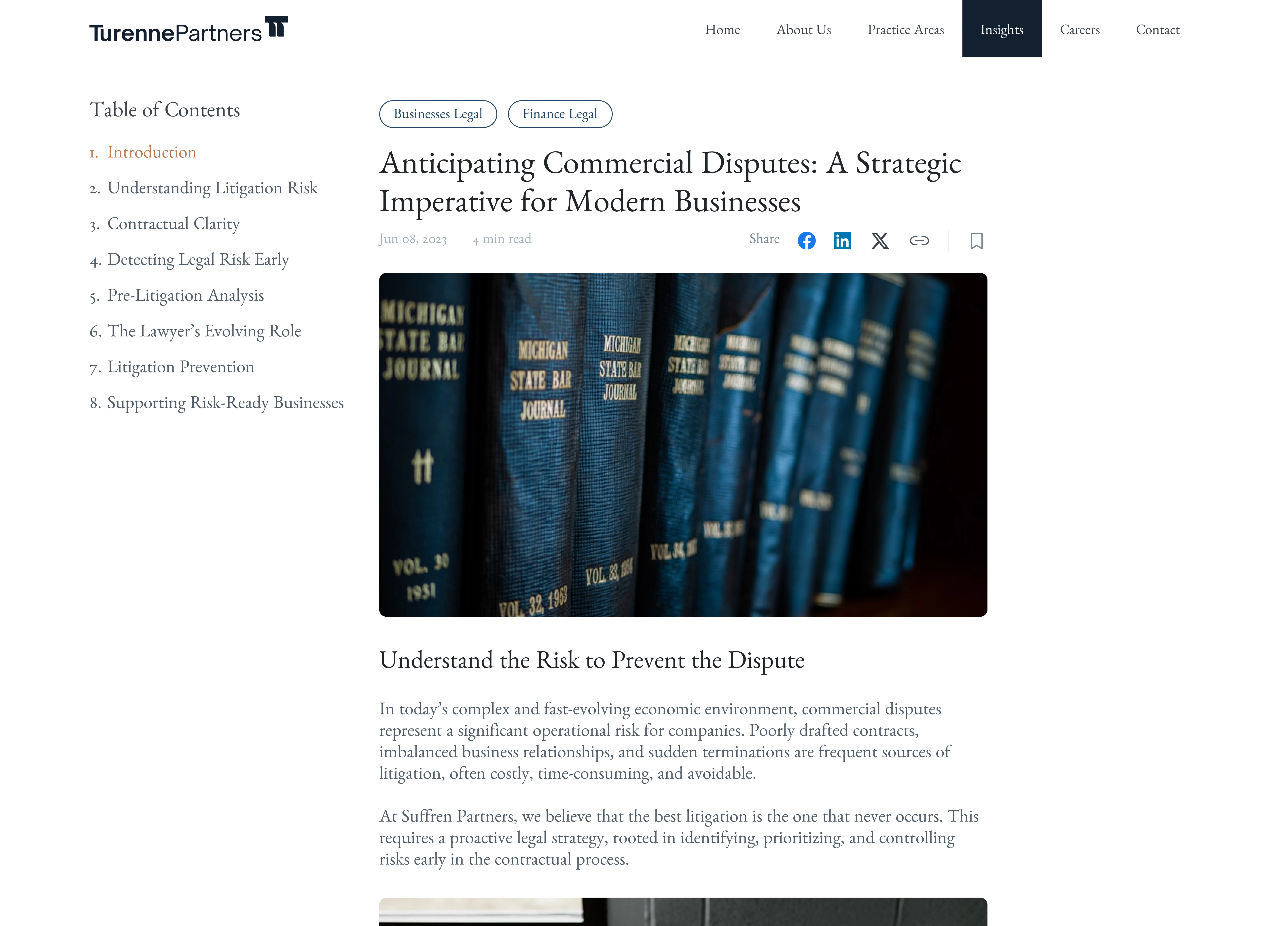 Blog Page for Suffren Partner's Website