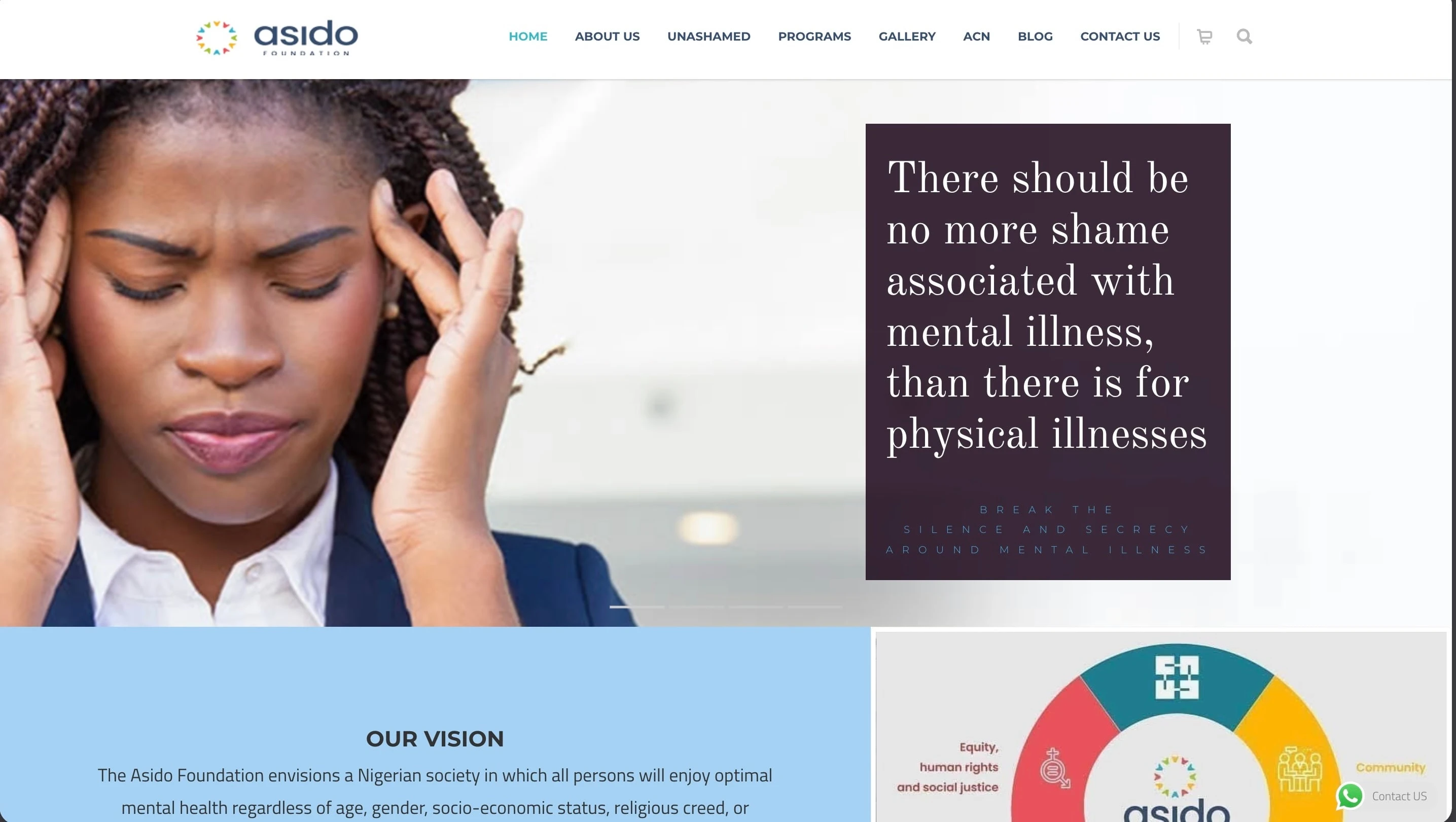 The previous homepage lacked visual hierarchy and emotional resonance, creating a disconnect with the foundation’s mission.