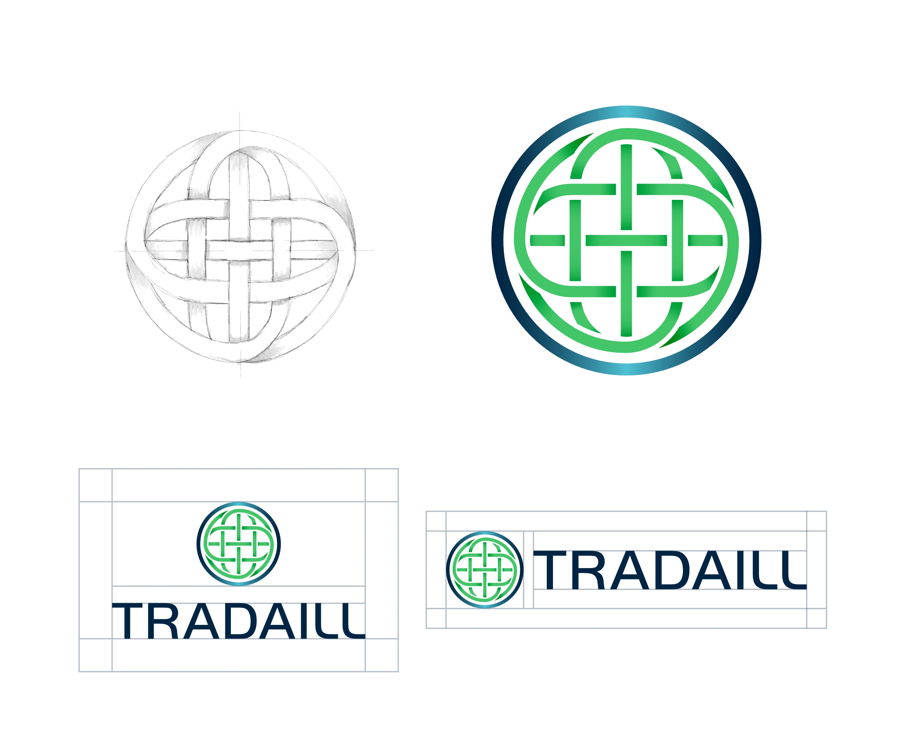 Tradaill Logo Illustration, Logo, and Logo Suite