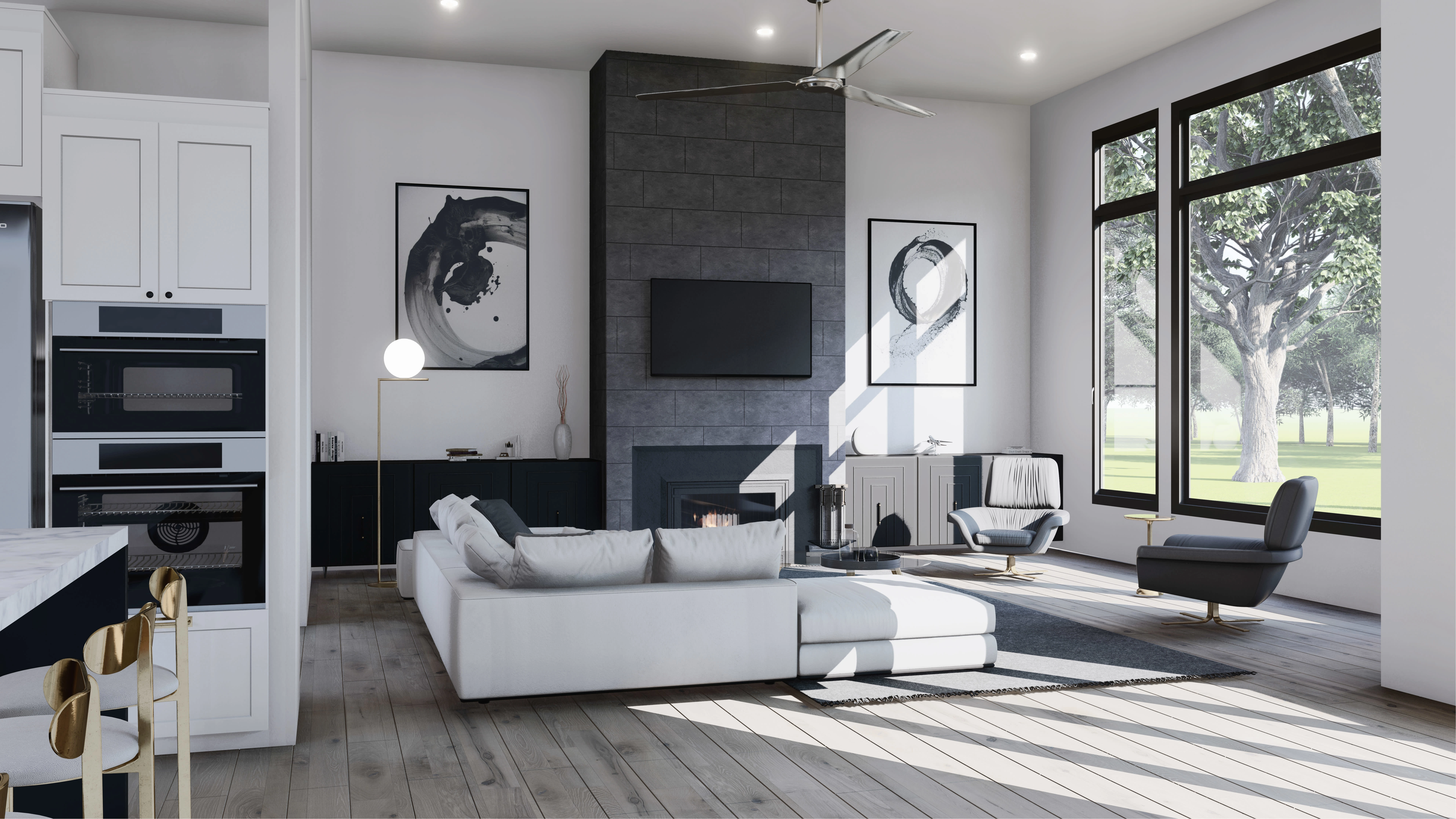 Living Room | Ultra- Realistic 3D Rendering