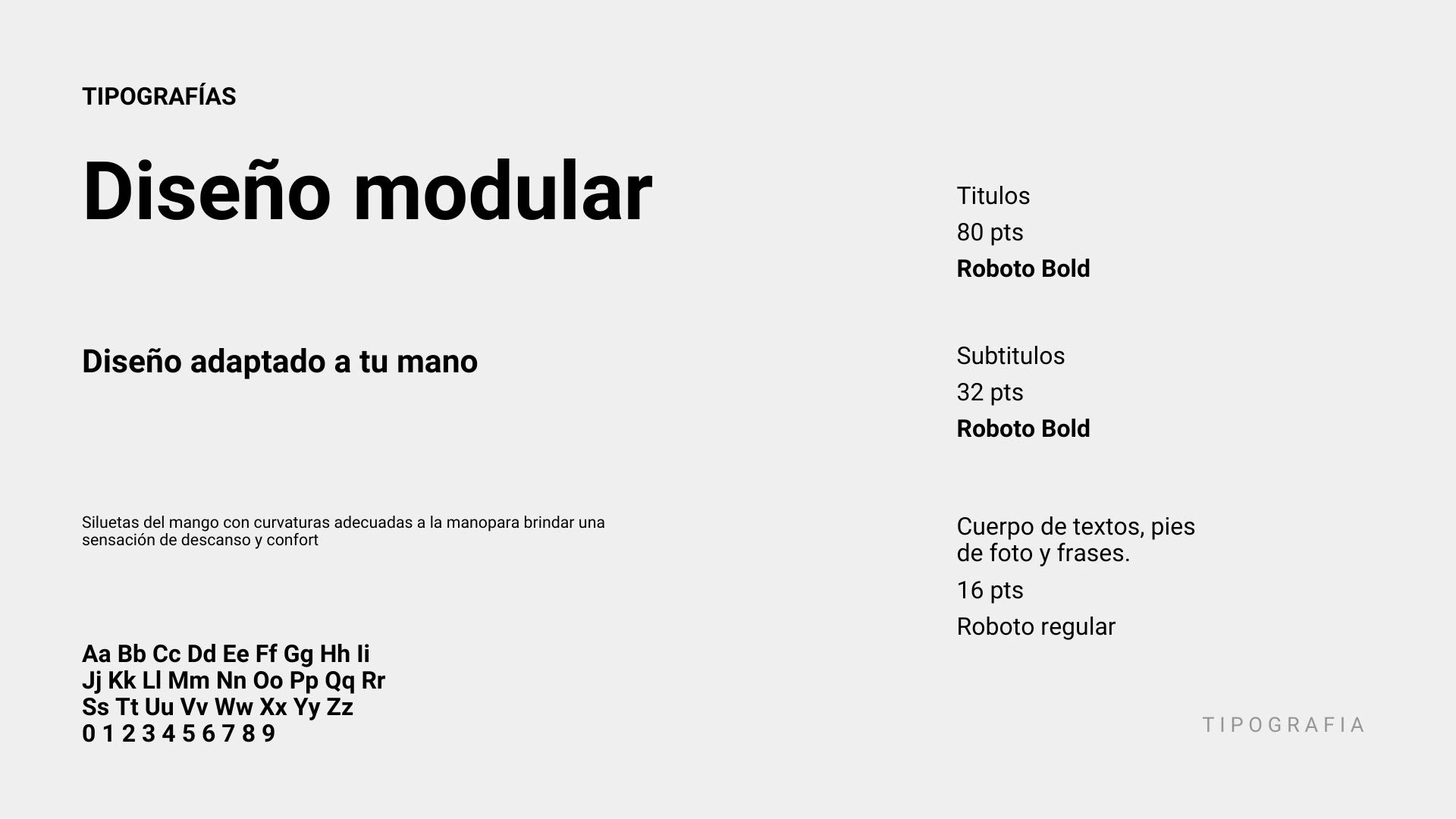 Propuesta tipográfica