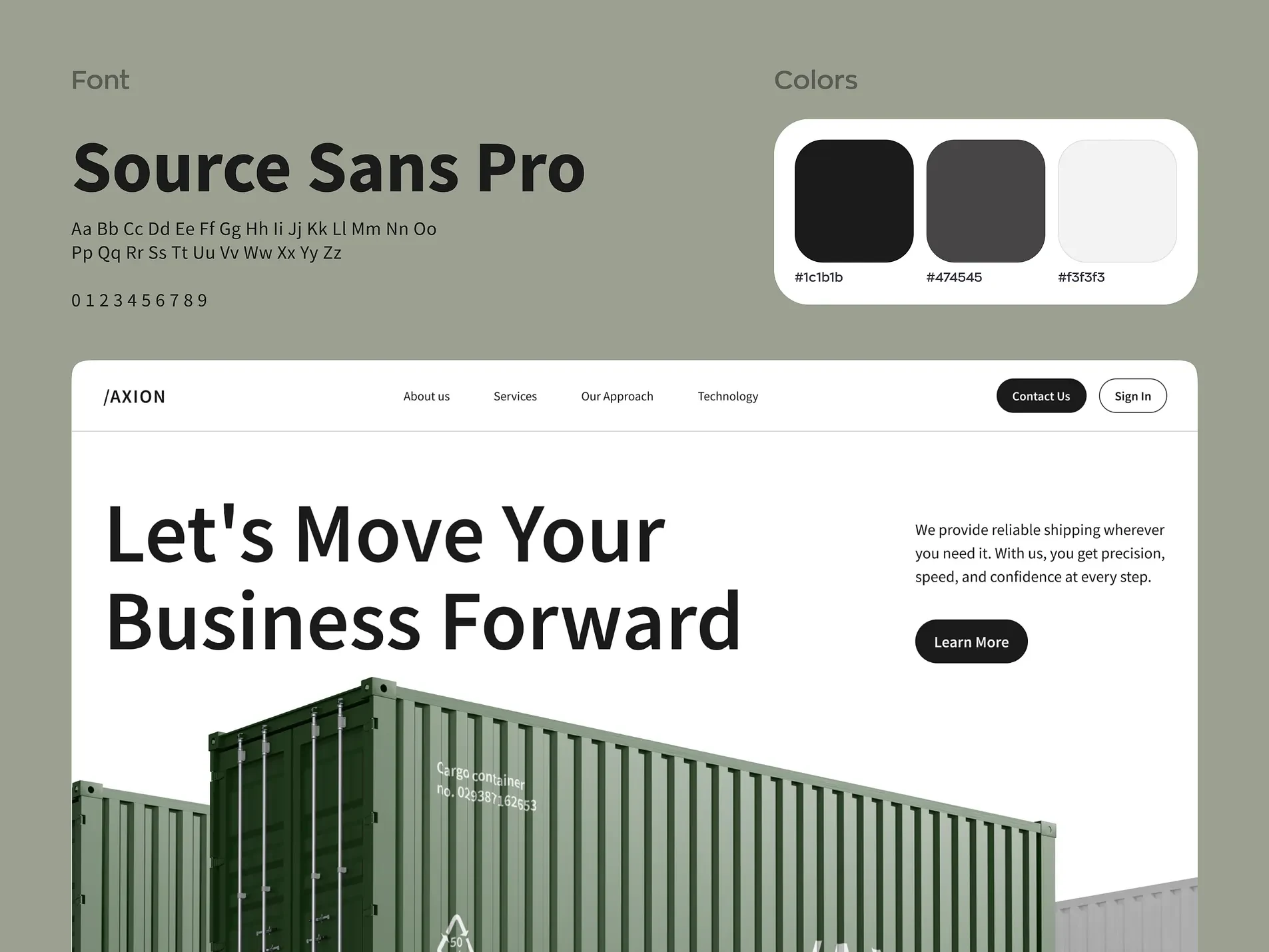Logistics Company Web Design & Development Landing Page | Awaiz Kazi