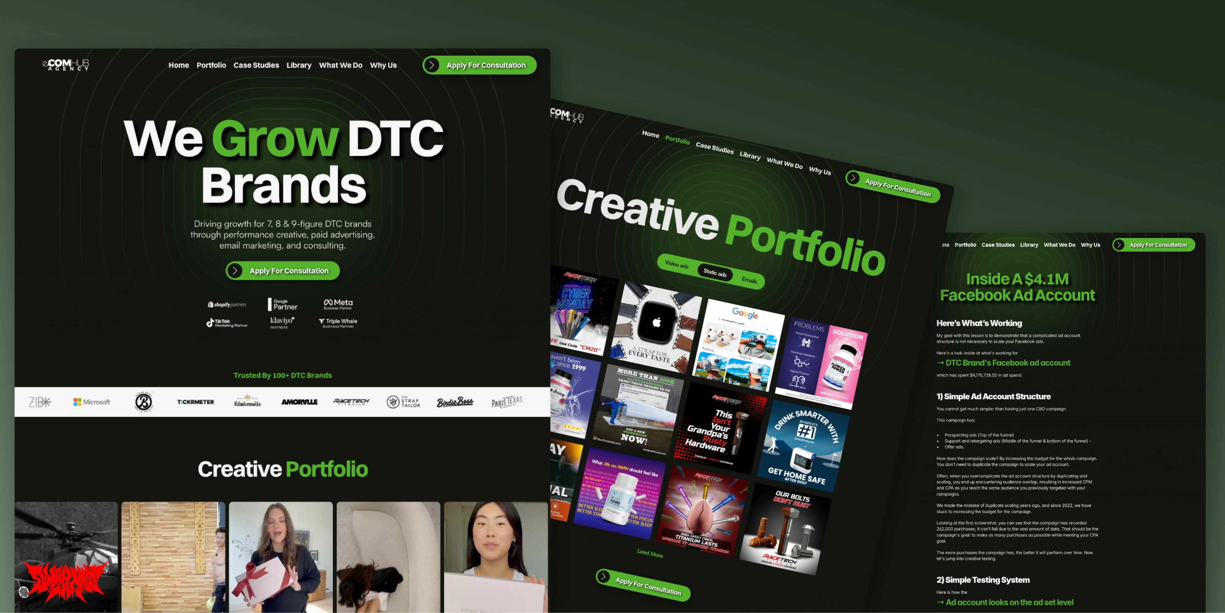 modern, fast and scalable custom website for an agency