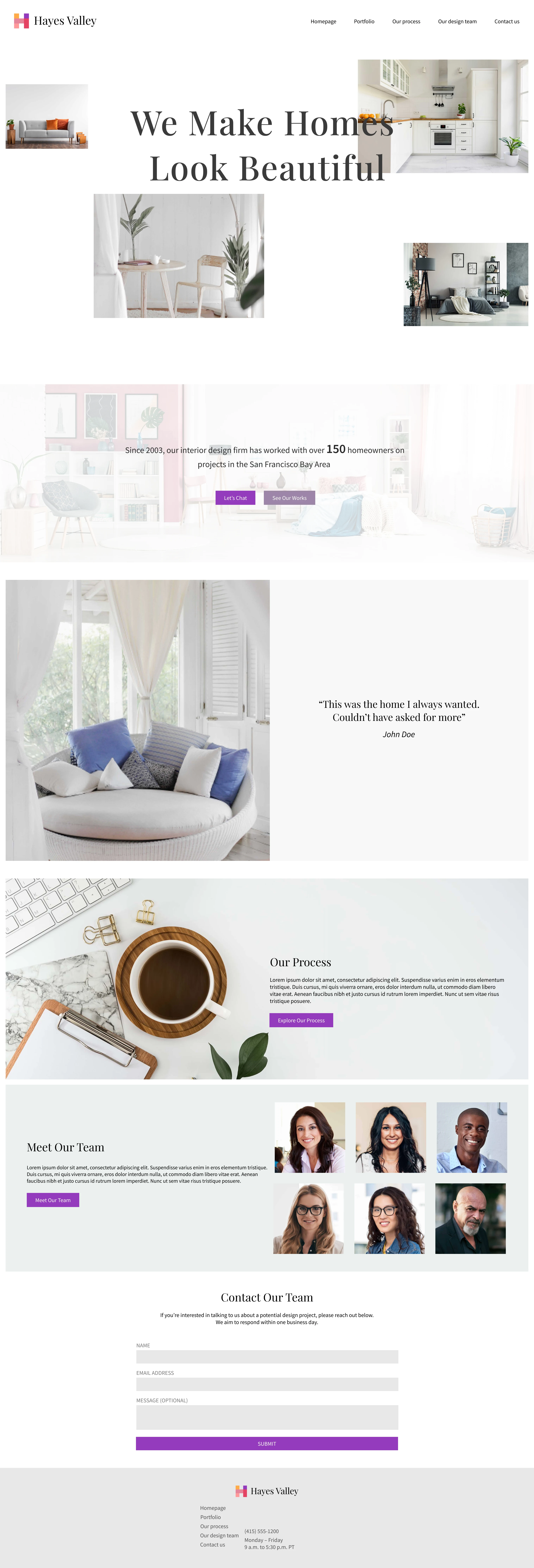 Home page