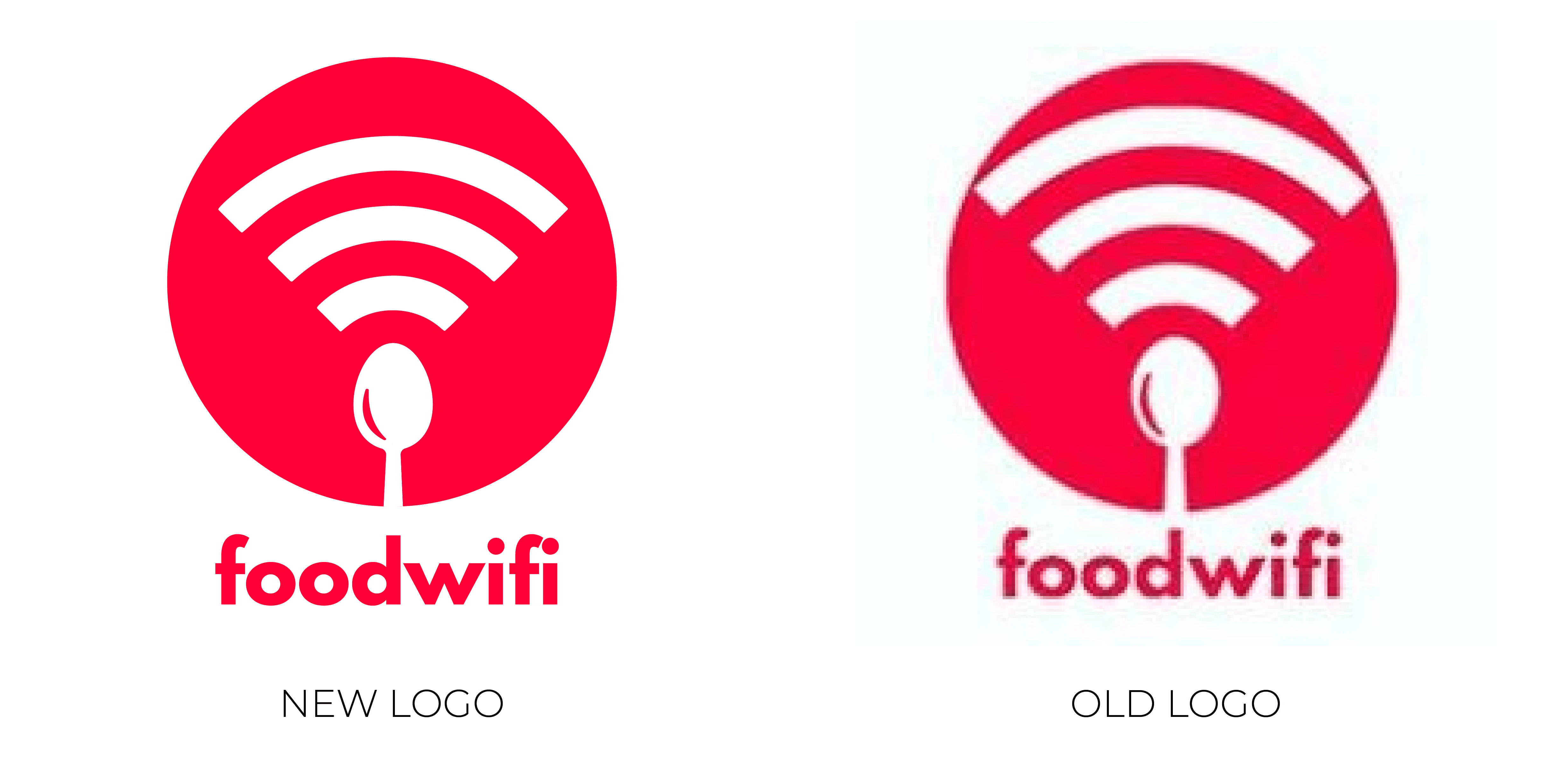 new and old foodwifi logo